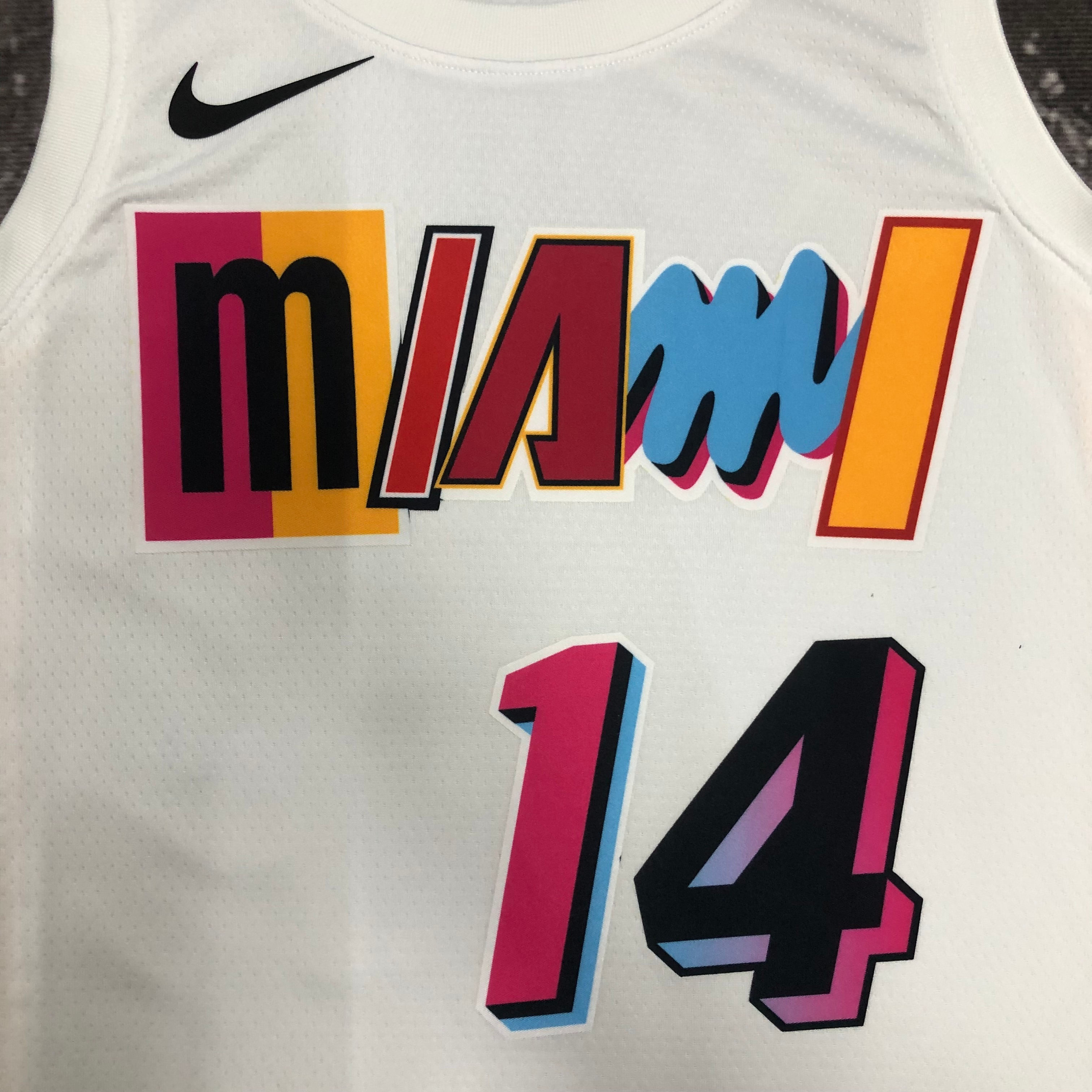 NBA Men Season 2023 Miami Heat White #14 HERRO Jersey High Quality Name and Number Print - leoleo123123