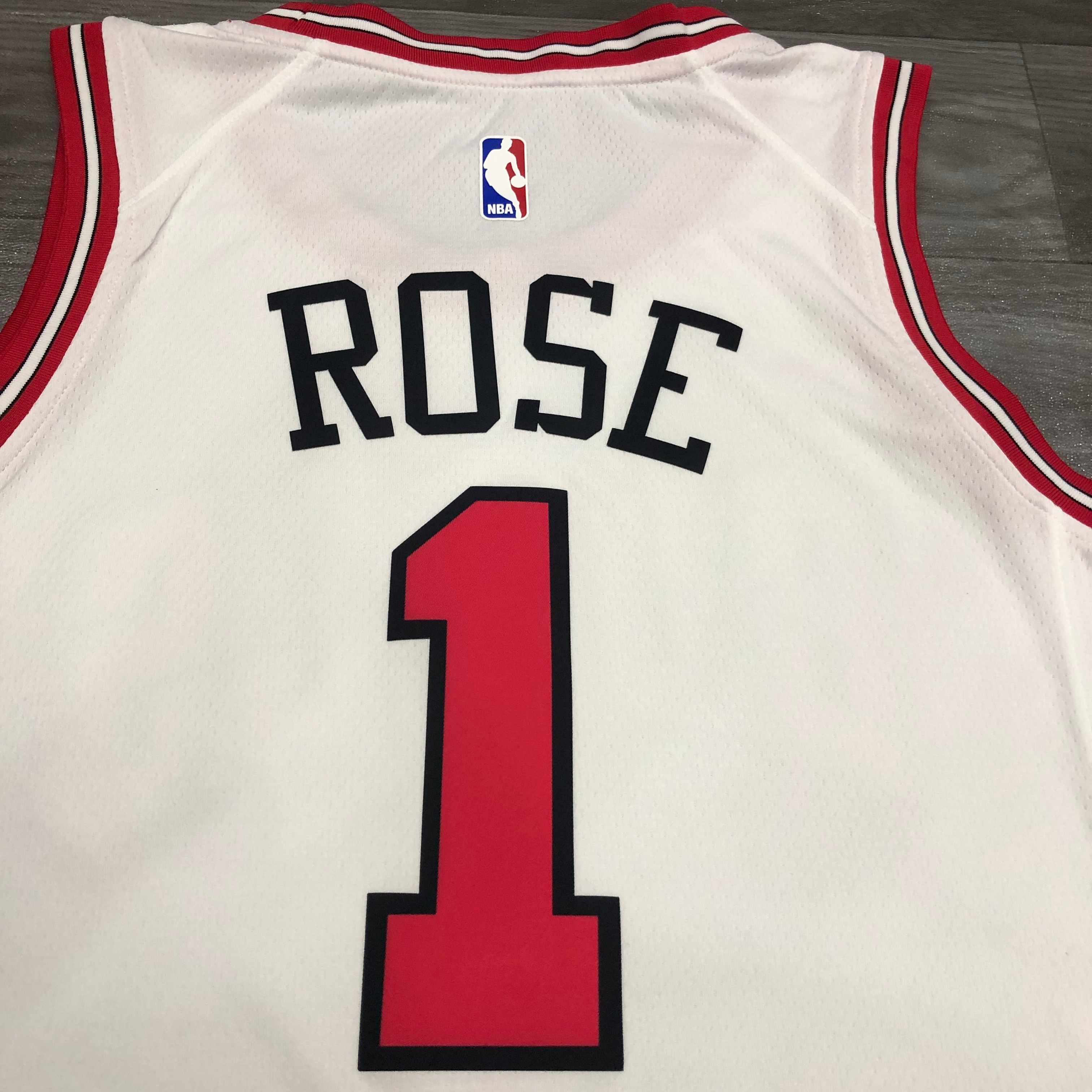 NBA Men Chicago Bulls White #1 ROSE Jersey High Quality Name and Number Print - leoleo123123