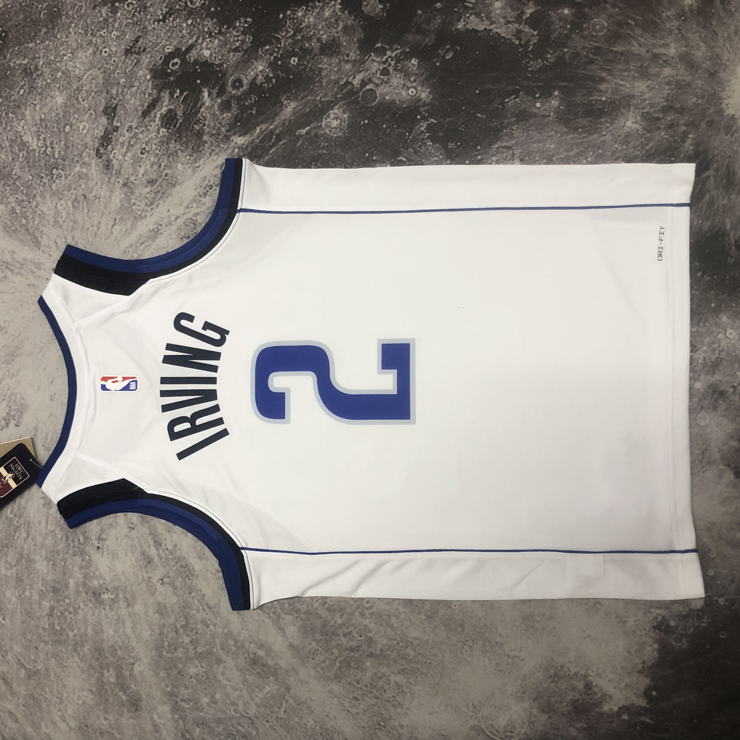 NBA Men 2023 Dallas Mavericks White #2 IRVING Jersey High Quality Name and Number Print - leoleo123123