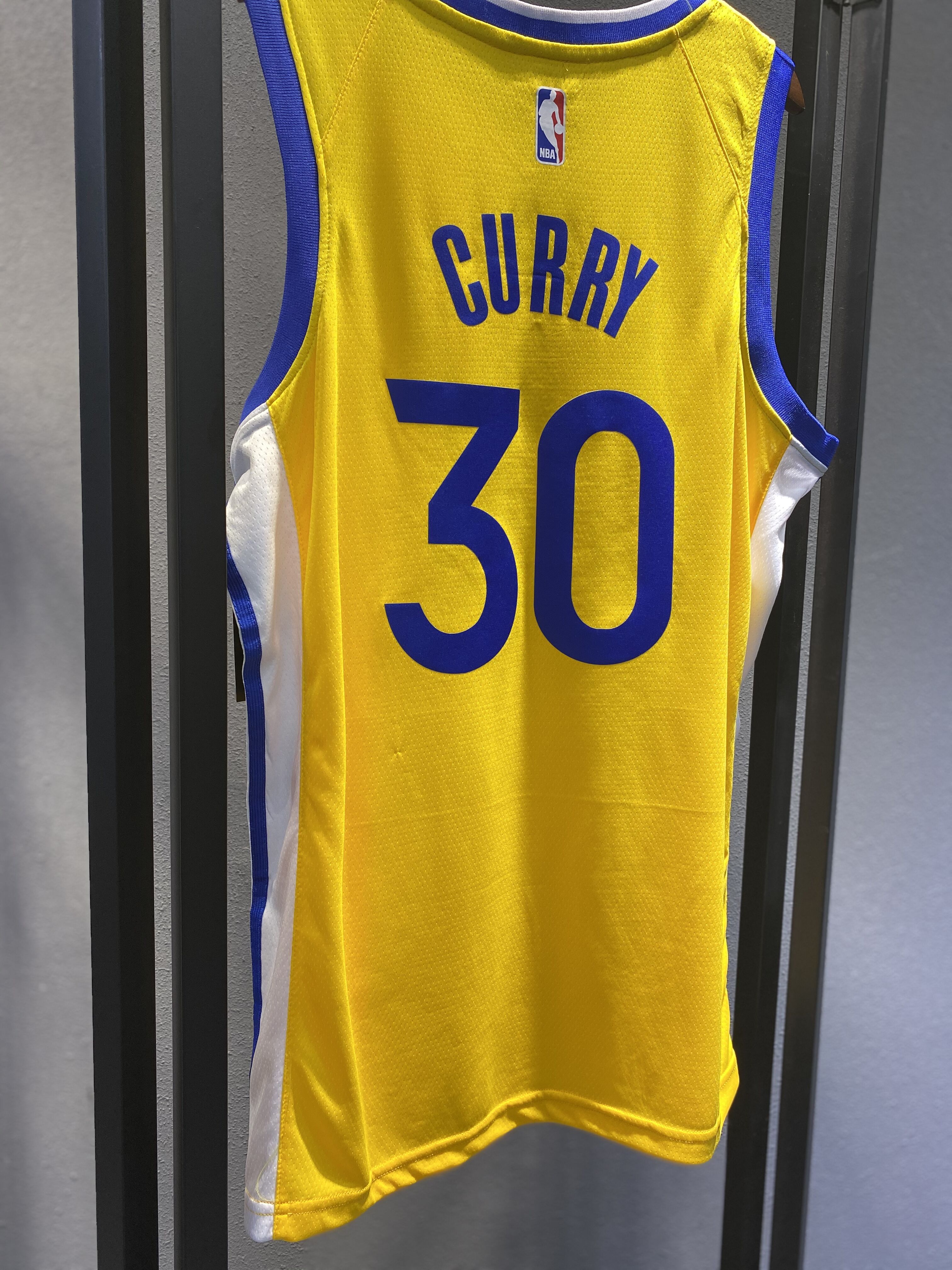 NBA Men Golden State Warriors 19-20 Season Yellow #30 CURRY Jersey High Quality Name and Number Print - leoleo123123