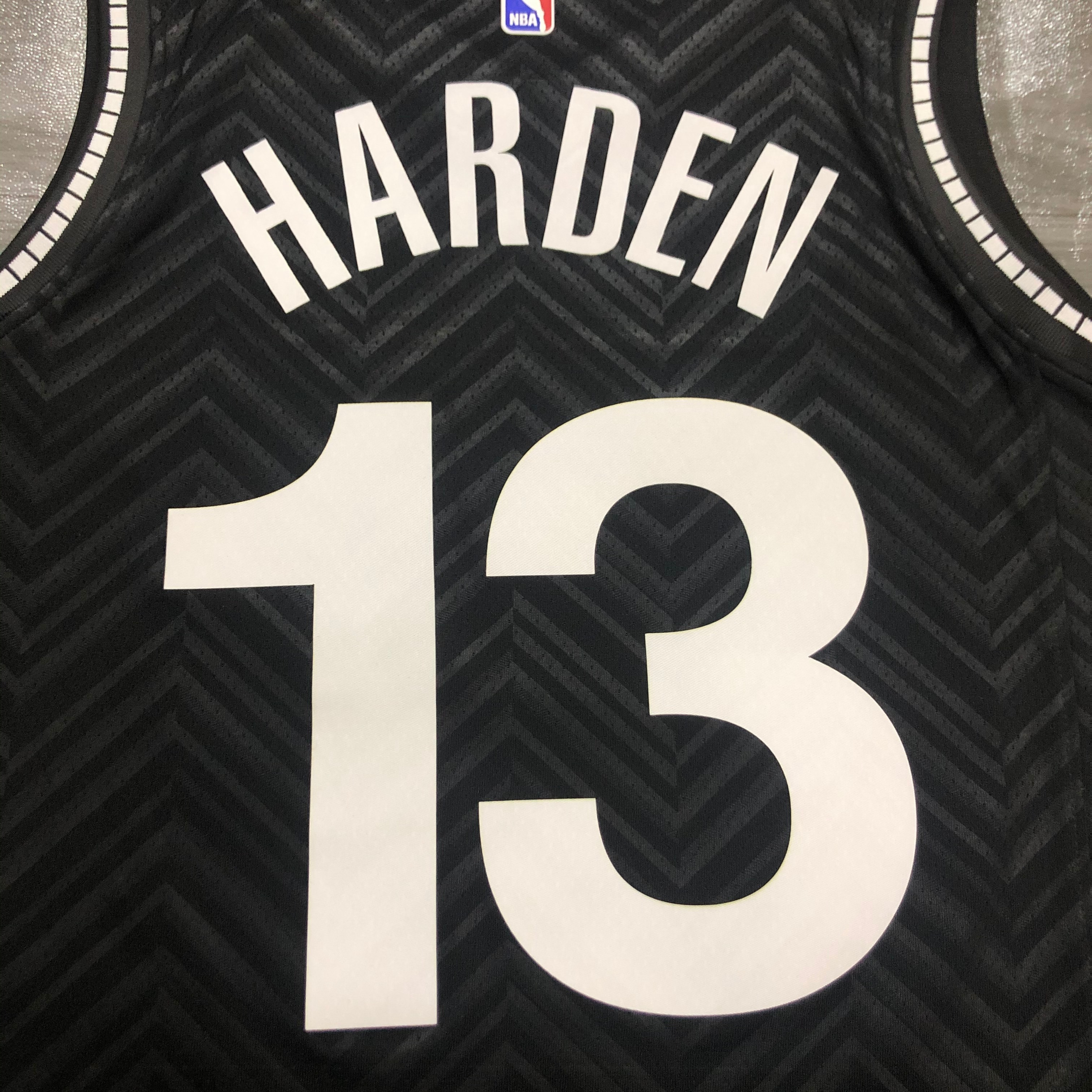 NBA Men New 2021 Brooklyn Nets Black Awarding Version #13 HARDEN Jersey High Quality Name and Number Print - leoleo123123