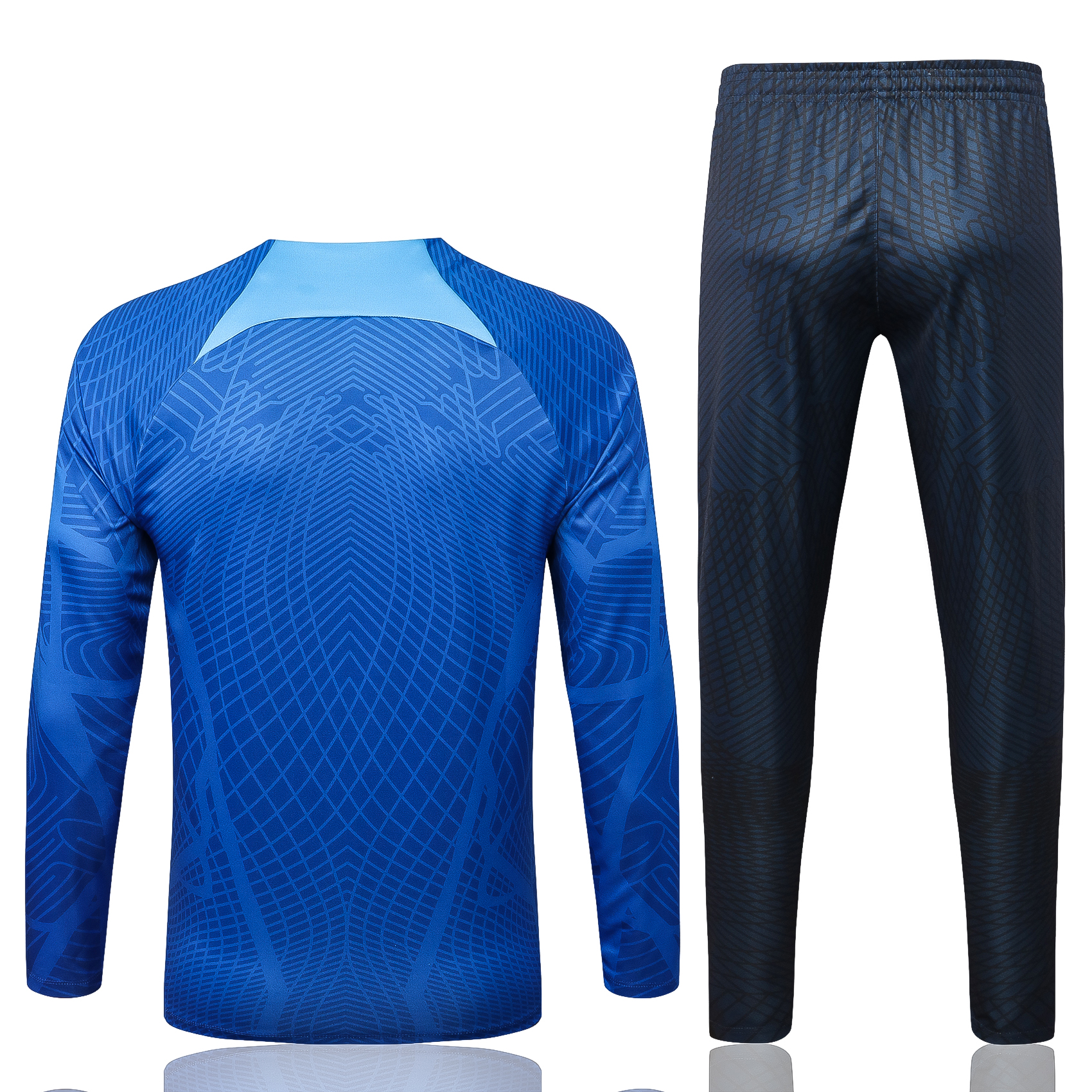 22-23 England Blue Sweater Tracksuit with Jet-ink Printing Thai Quality - leoleo123123