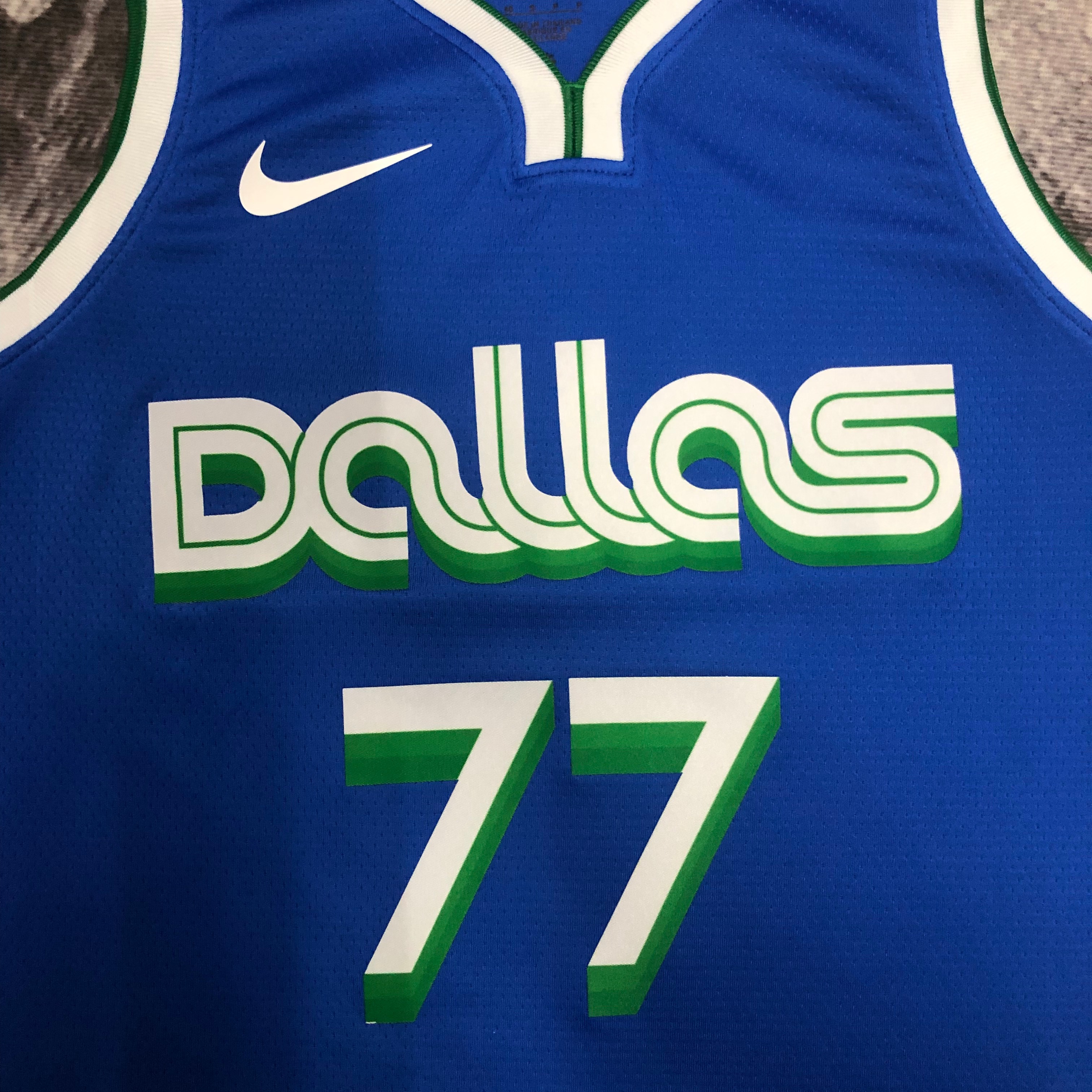 NBA Men Season 2023 Dallas Mavericks Blue #77 DONCIC Jersey High Quality Name and Number Print - leoleo123123