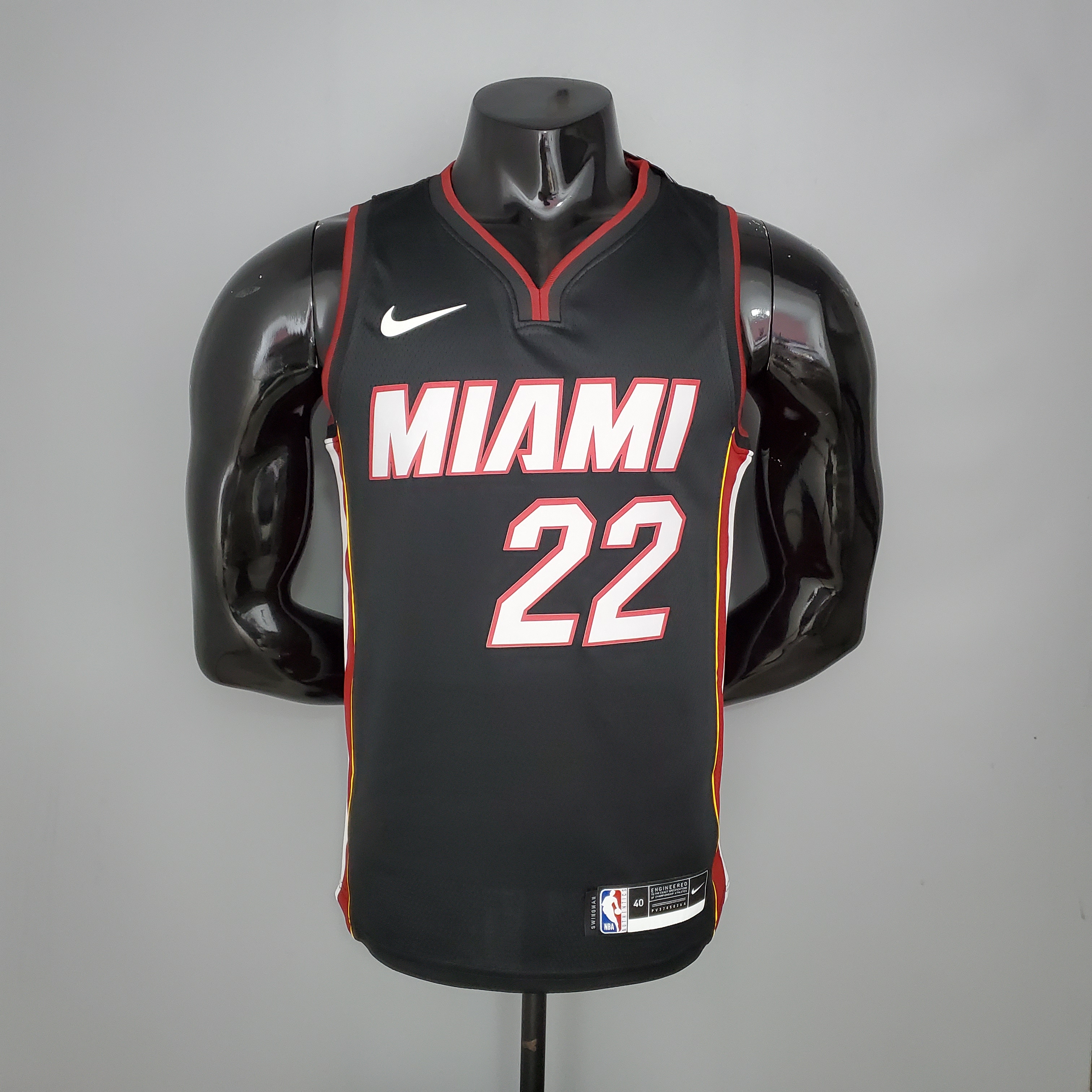 NBA Men Miami Heat Black #22 BUTLER Jersey High Quality Name and Number Print - leoleo123123