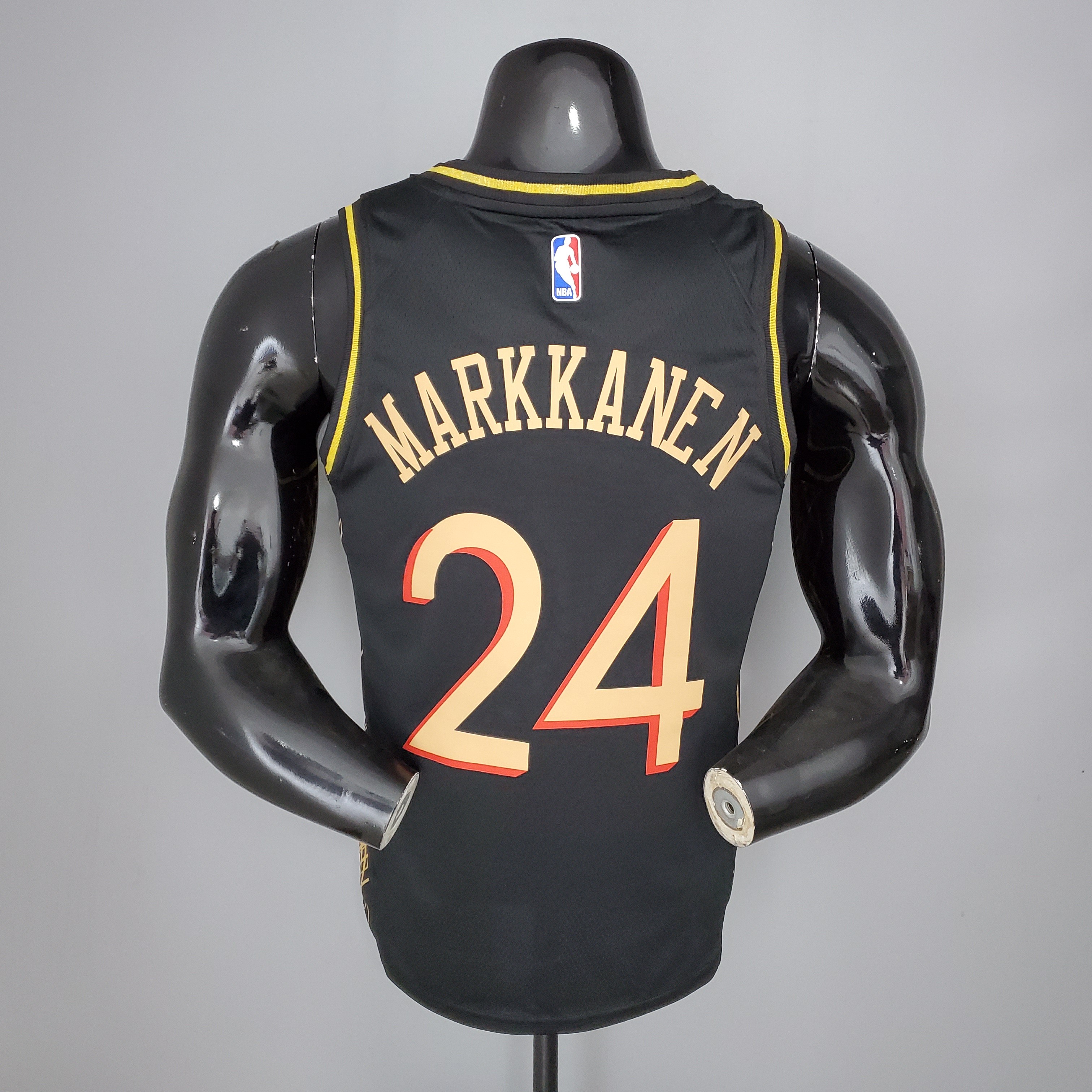NBA Men Season 2021 Chicago Bulls Black #24 MARKKANEN Jersey High Quality Name and Number Print - leoleo123123