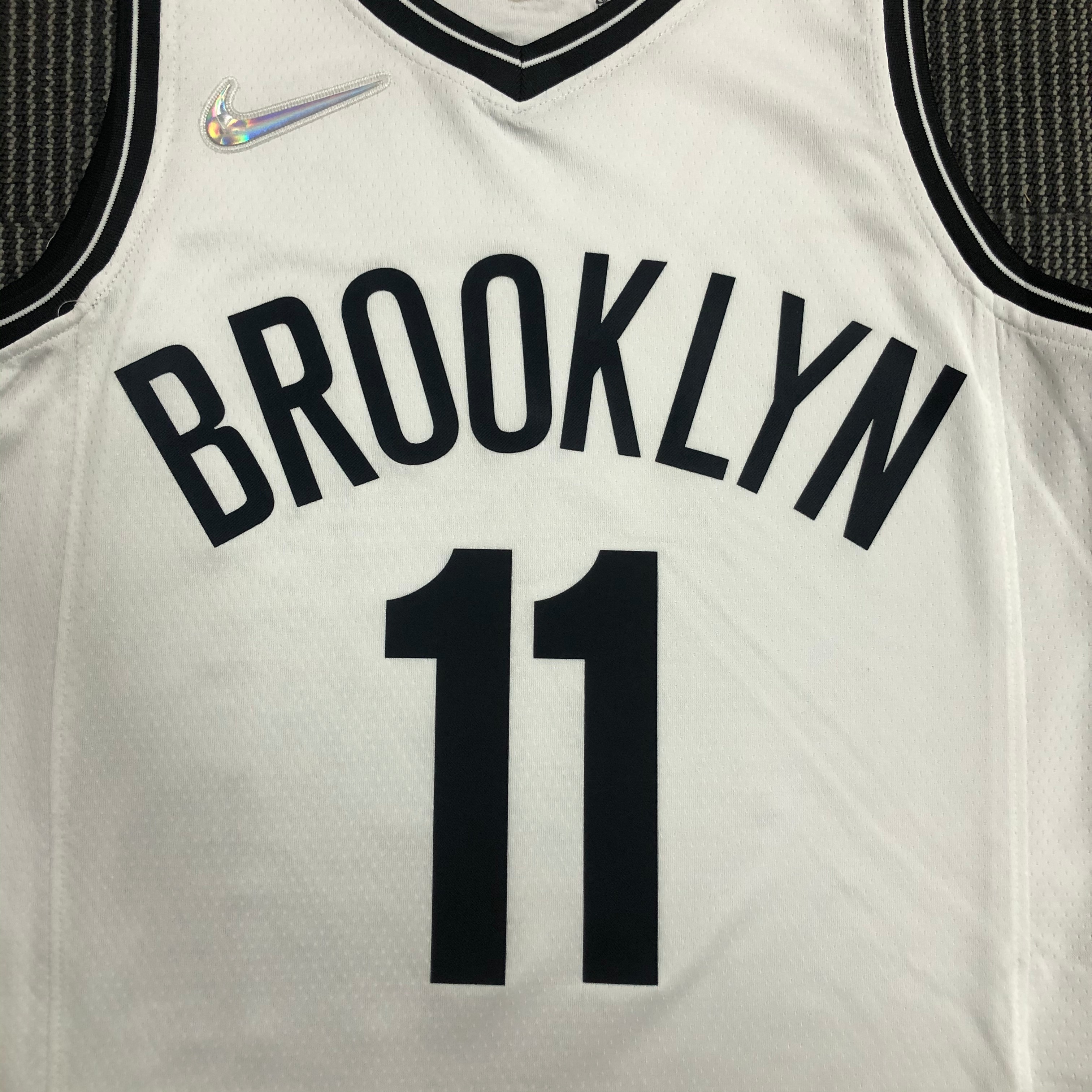 NBA Men 75th Anniversary Brooklyn Nets White #11 IRVING Jersey High Quality Name and Number Print - leoleo123123