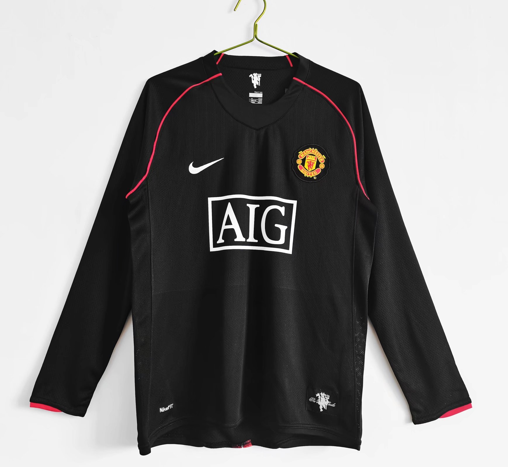 07-08 Man United Away Long Sleeve Retro Jersey - leoleo123123