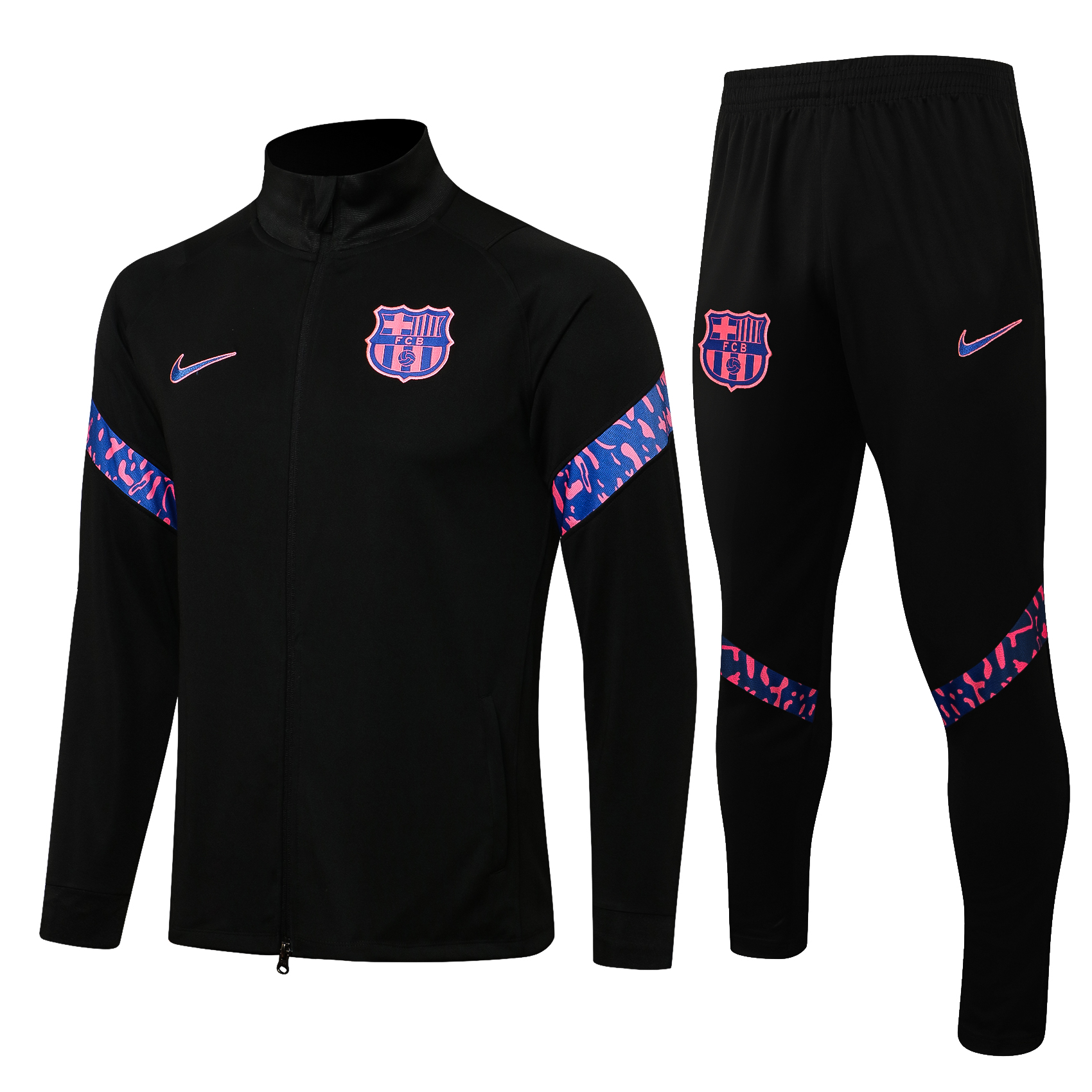 21/22 Barcelona Black Jacket Tracksuit Thai Quality - leoleo123123