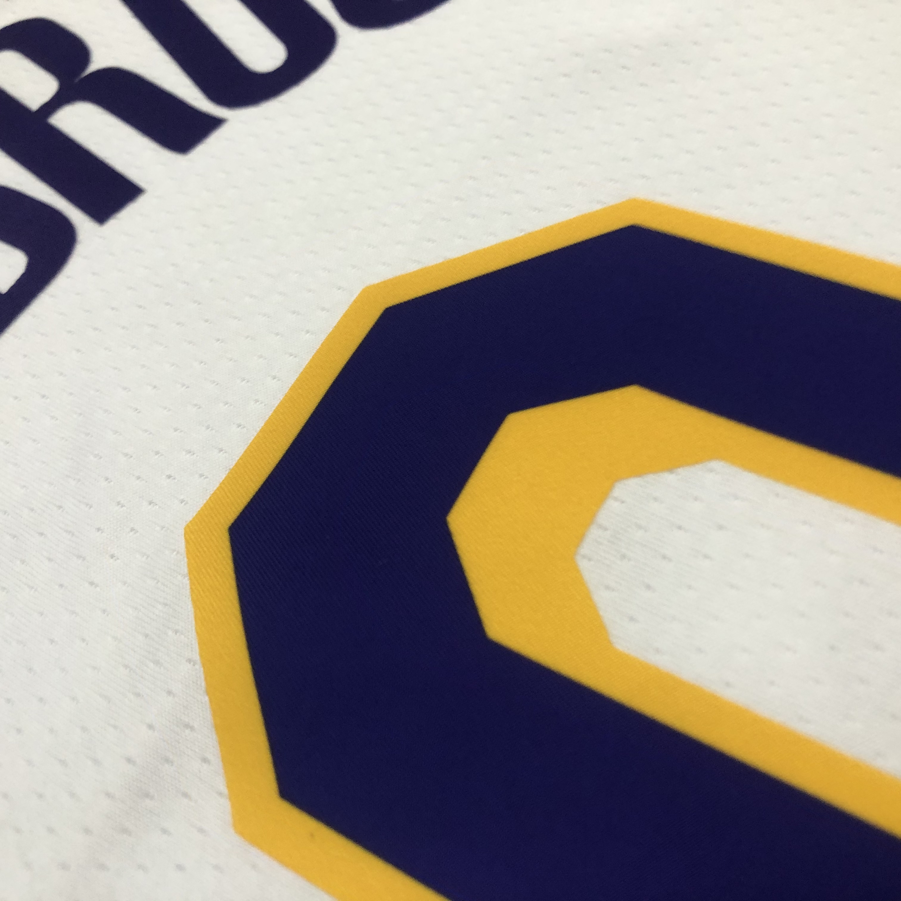 NBA Men Los Angeles Lakers #0 WESTBROOK Retro White Round Neck Jersey High Quality Name and Number Print - leoleo123123