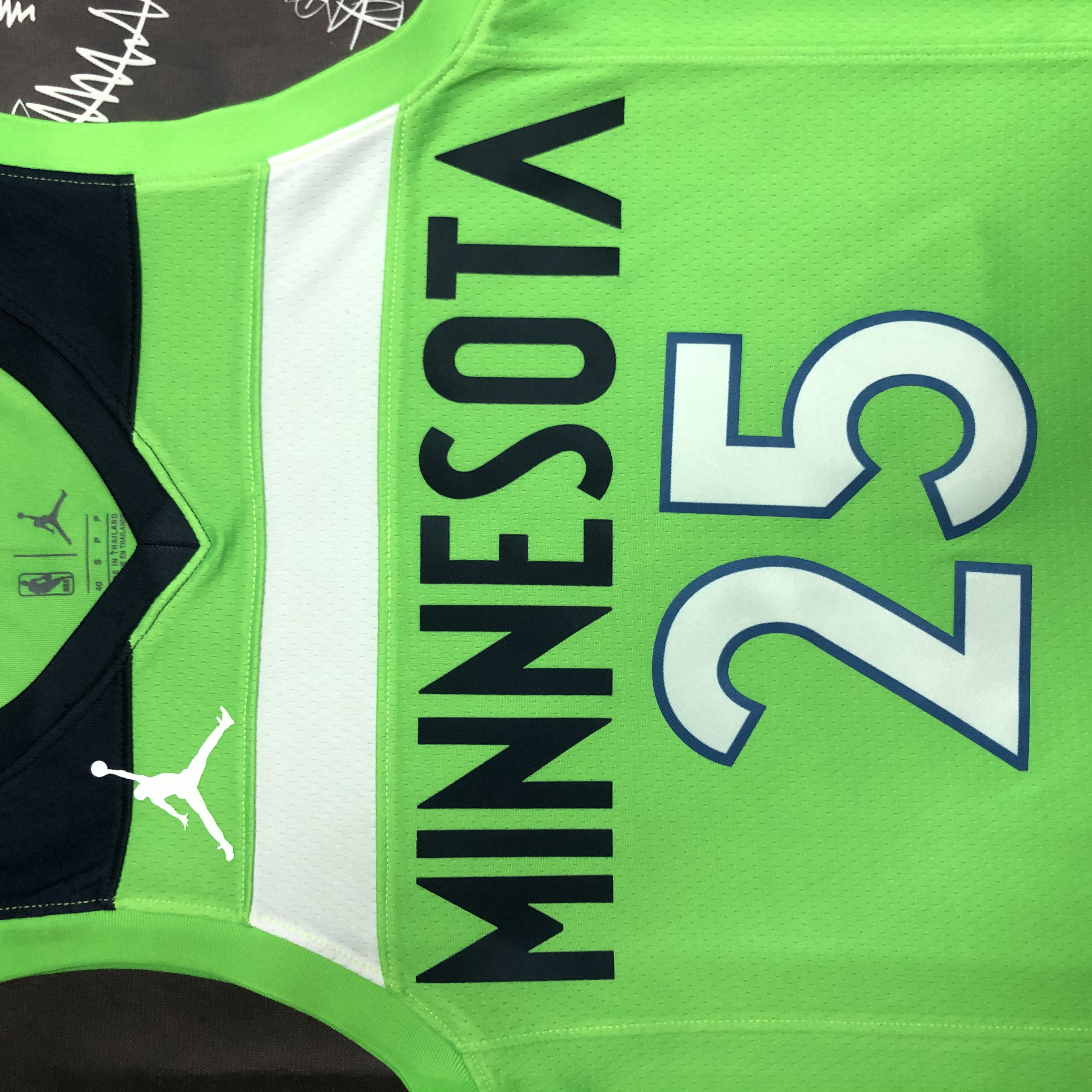 NBA Men Minnesota Timberwolves Green #25 ROSE Jersey High Quality Name and Number Print - leoleo123123
