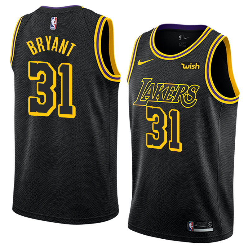 NBA Men Los Angeles Lakers Black #31 BRYANT Round Neck Jersey High Quality Name and Number Print - leoleo123123