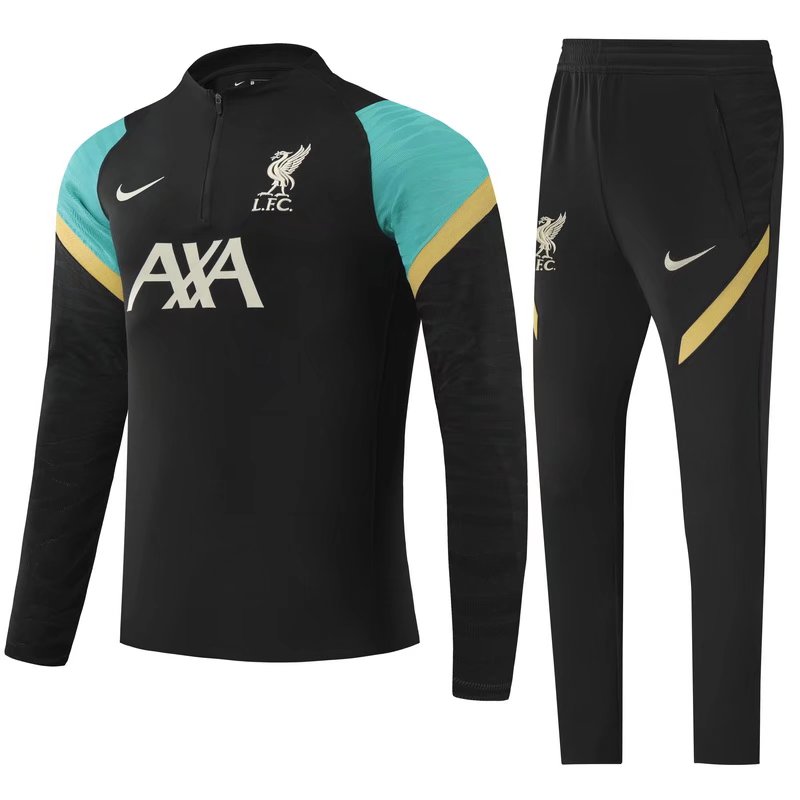 21/22Liverpool Kids Black Sweater Tracksuit Thai Quality - leoleo123123