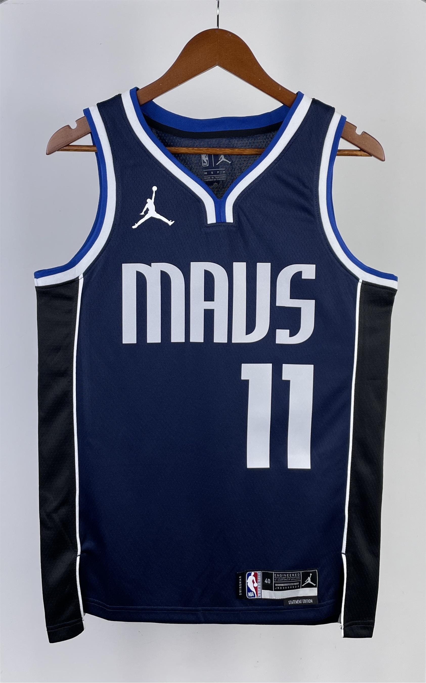 NBA Men Season 2023 Dallas Mavericks Blue with Jordan Logo #11 IRVING Jersey High Quality Name and Number Print - leoleo123123