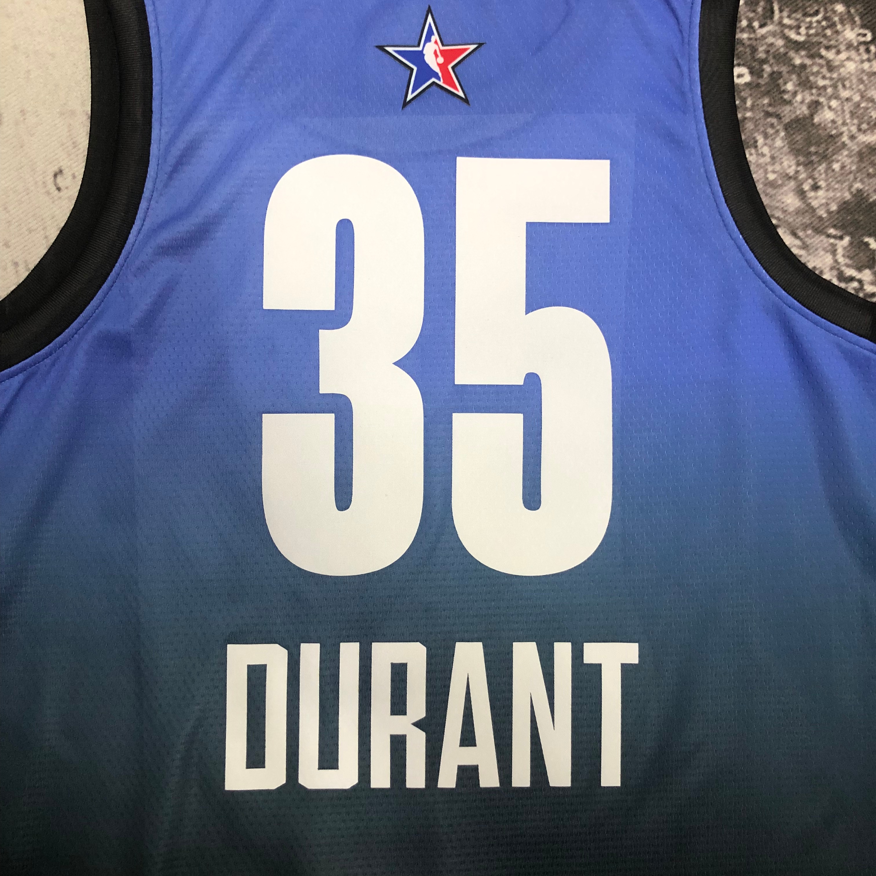 NBA Men 2023 Brooklyn Nets All Stars Blue #35 DURANT Jersey High Quality Name and Number Print - leoleo123123