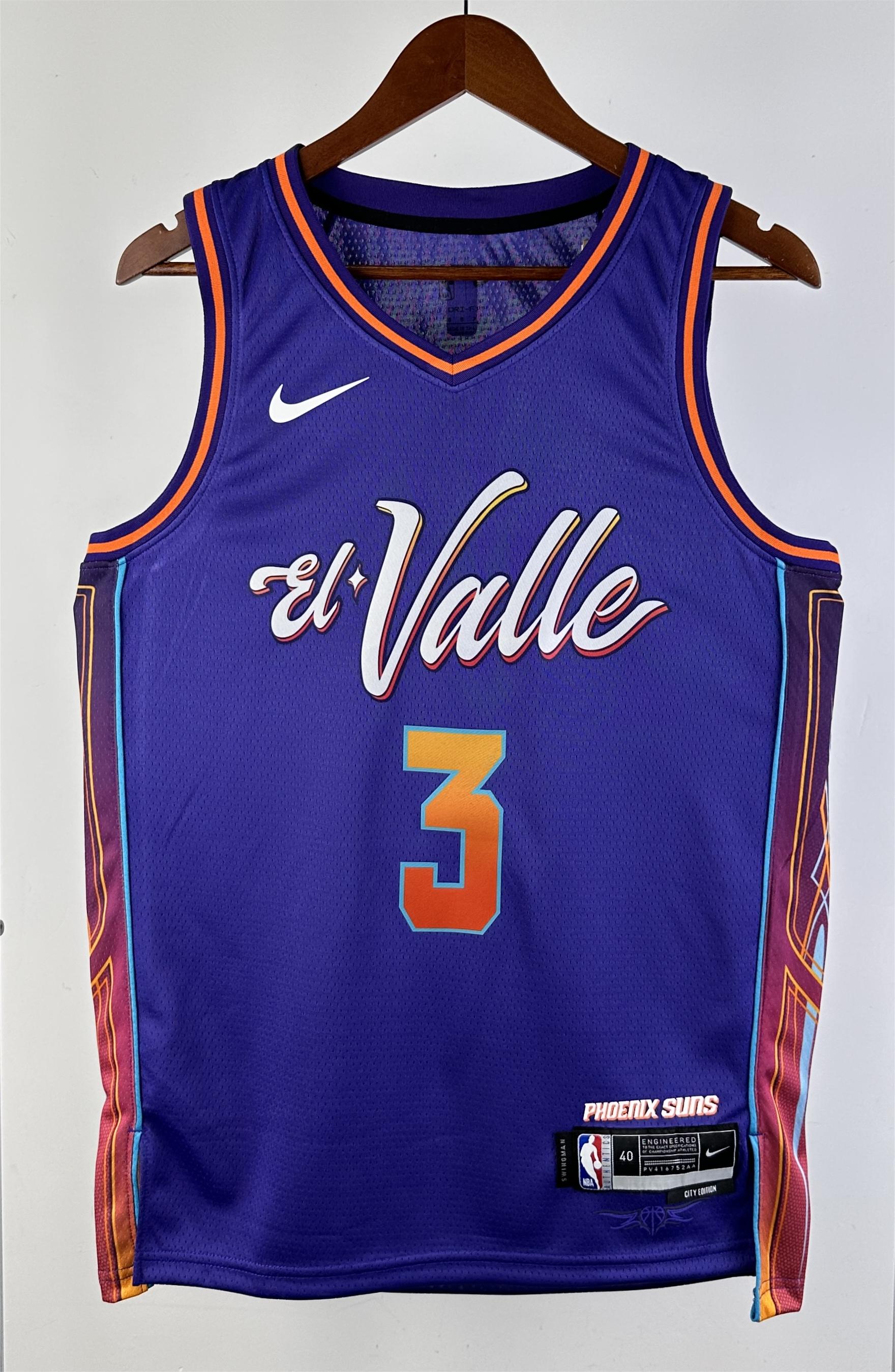 NBA Men 2024 Phoenix Suns Purple City Edition #3 BEAL Jersey High Quality Name and Number Print - leoleo123123