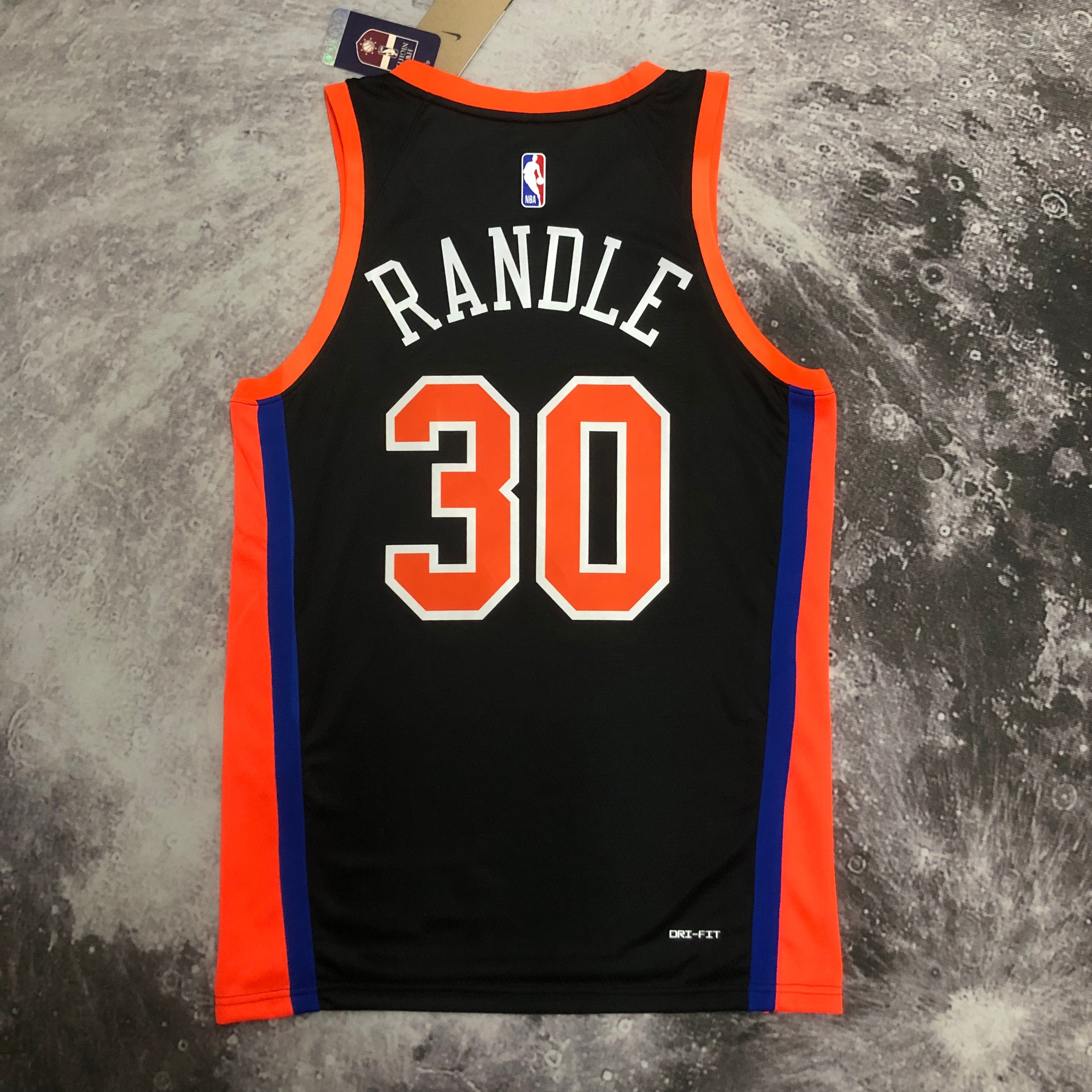 NBA Men 2023 New York Knicks Black #30 RANDLE Jersey High Quality Name and Number Print - leoleo123123