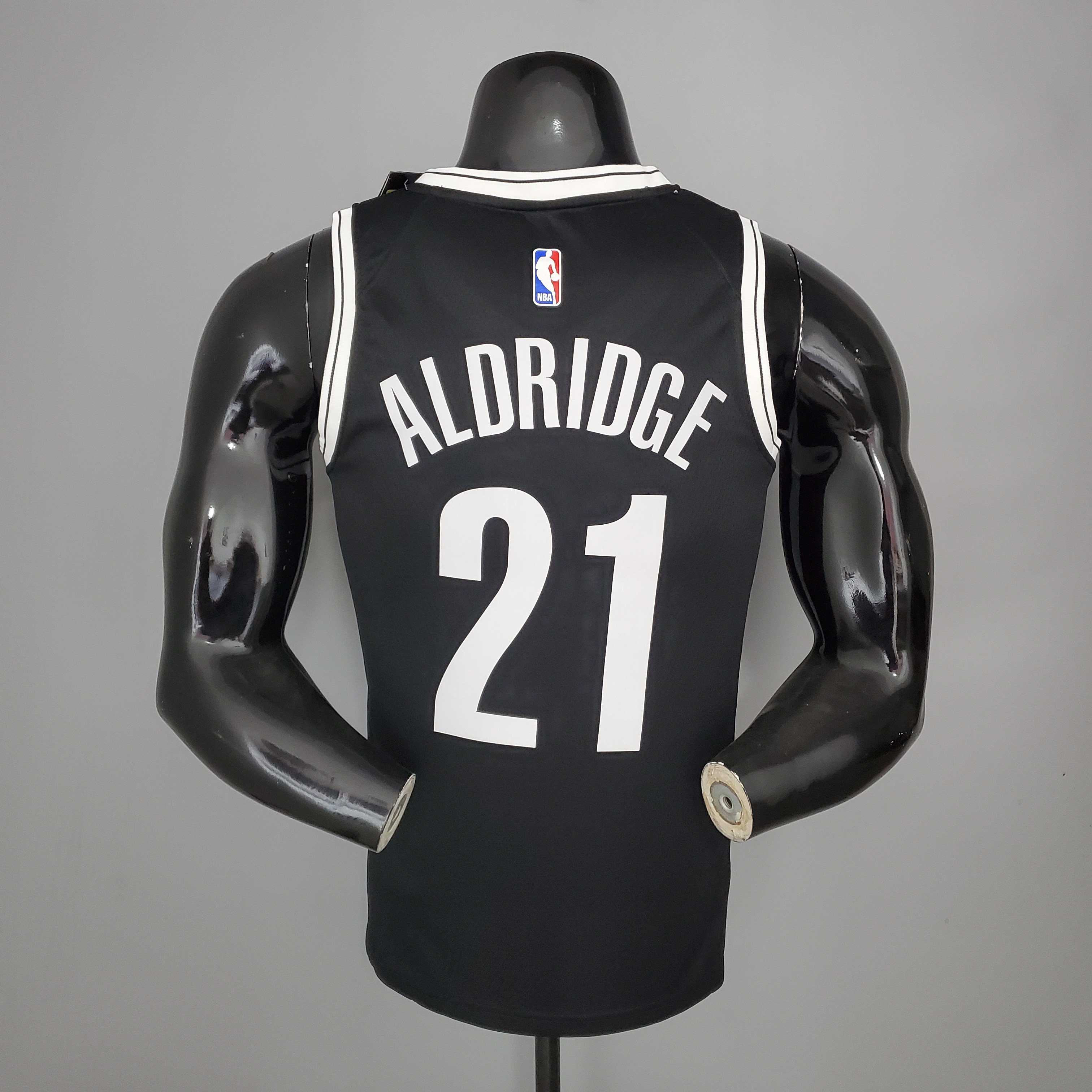 NBA Men New Brooklyn Nets Black #21 ALDRIDGE Jersey High Quality Name and Number Print - leoleo123123