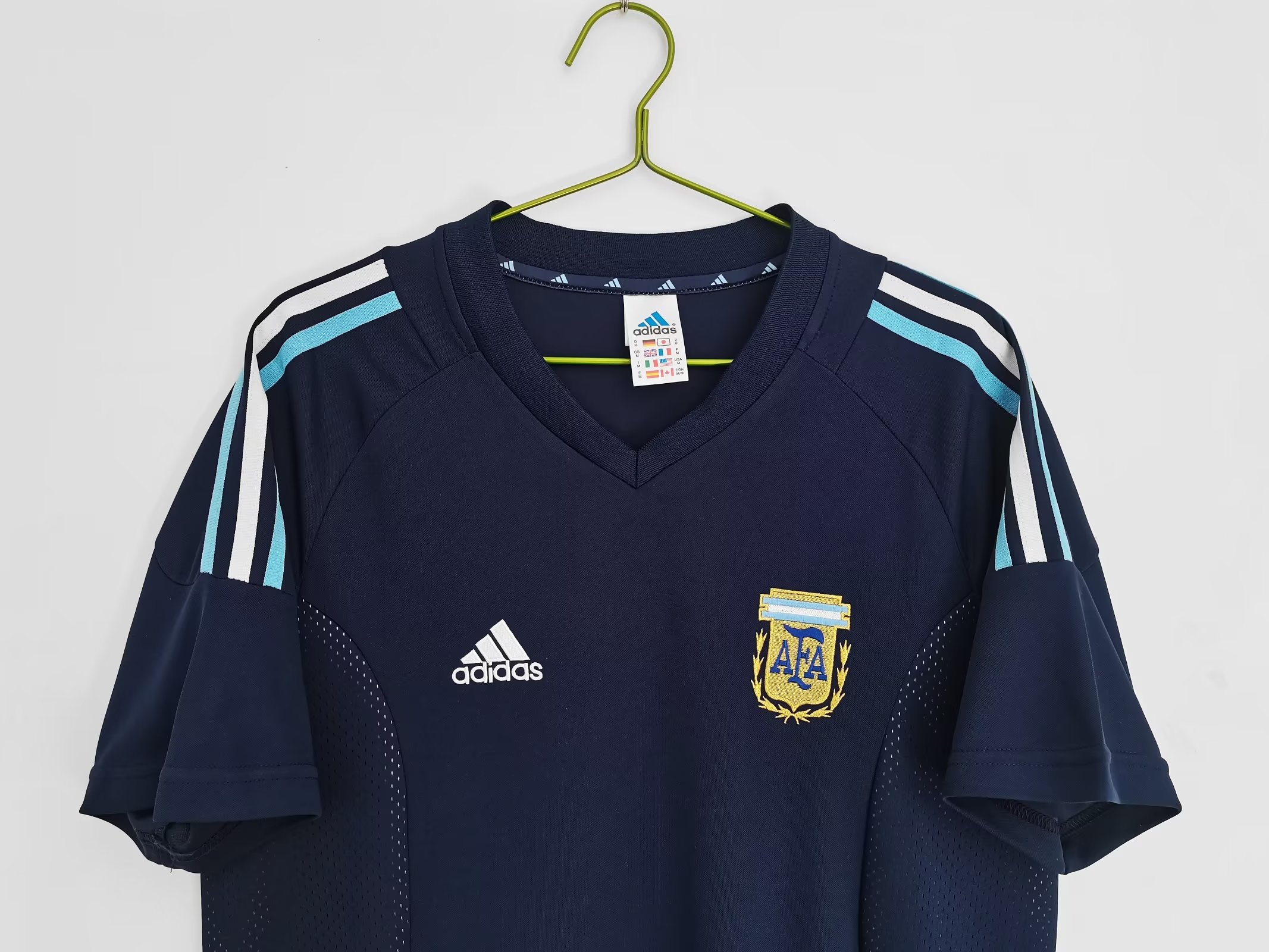 2002 Argentina Away Retro Jersey Fans Version - leoleo123123