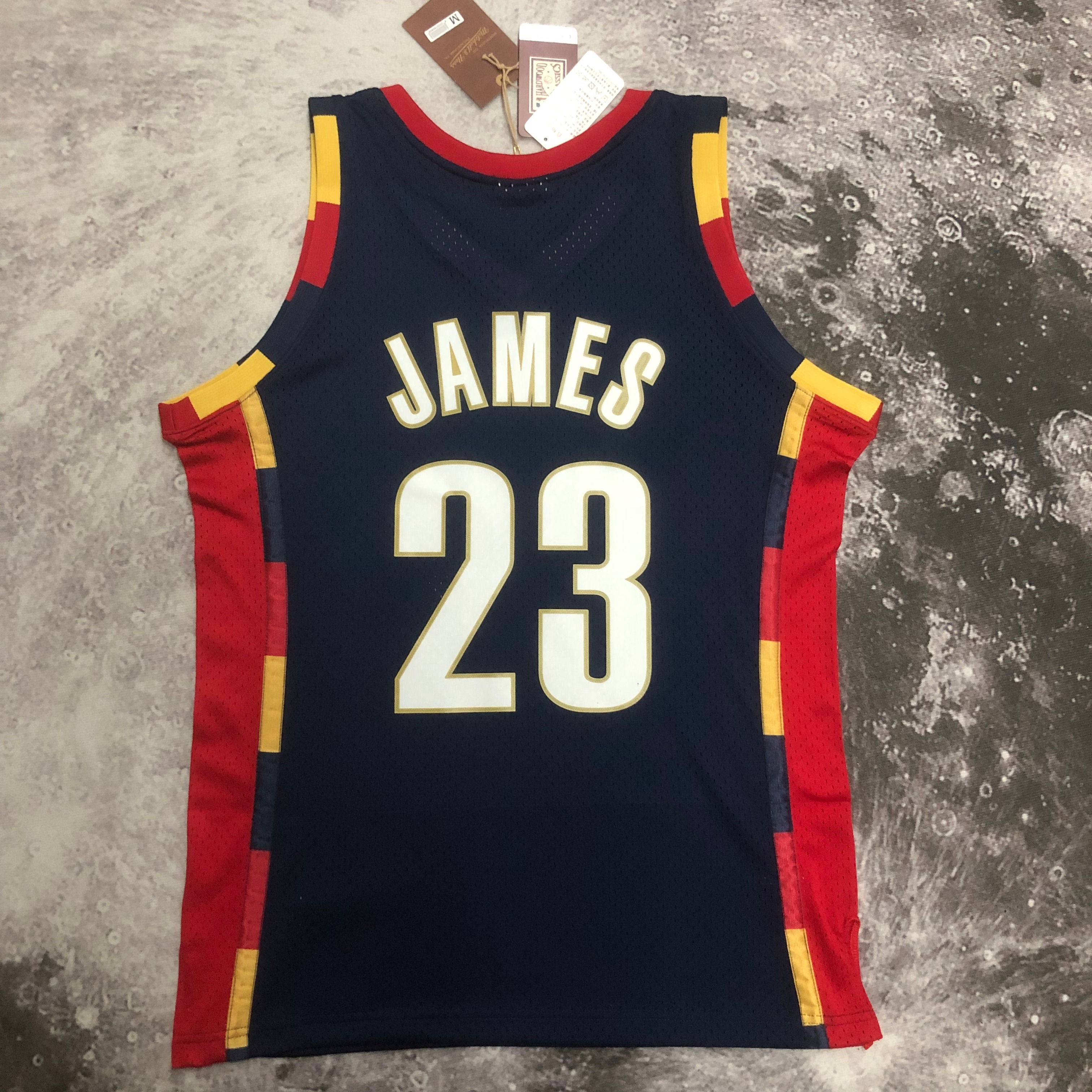 NBA Season 08-09 Men Cleveland Cavaliers Dark Blue #23 JAMES Classics Swingman Jersey - leoleo123123