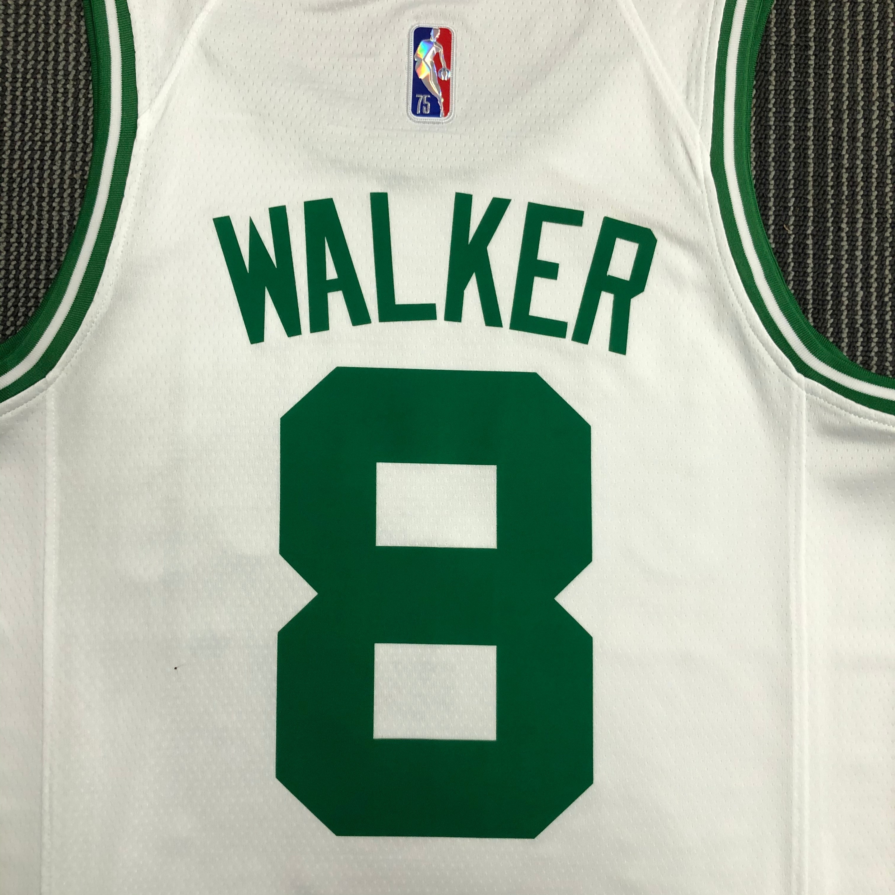 NBA 75th Anniversary Boston Celtics White #8 WALKER Jersey High Quality Name and Number Print - leoleo123123