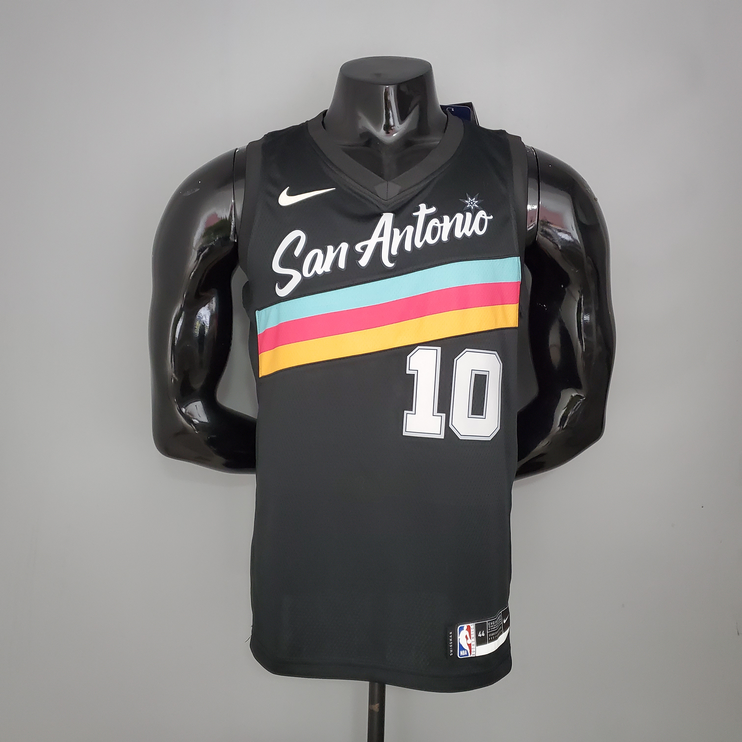 NBA Season 2021 Men San Antonio Spurs Black City #10 DEROZAN Jersey High Quality Name and Number Print - leoleo123123