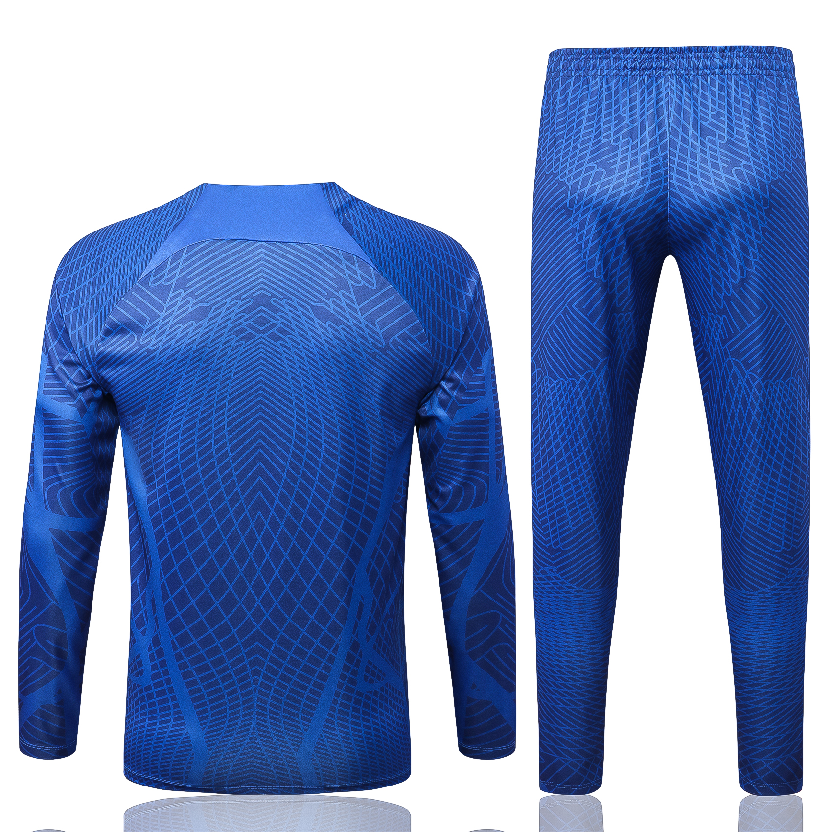 22-23 Holland Blue Sweater Tracksuit with Ink-jet Printing Thai Quality - leoleo123123
