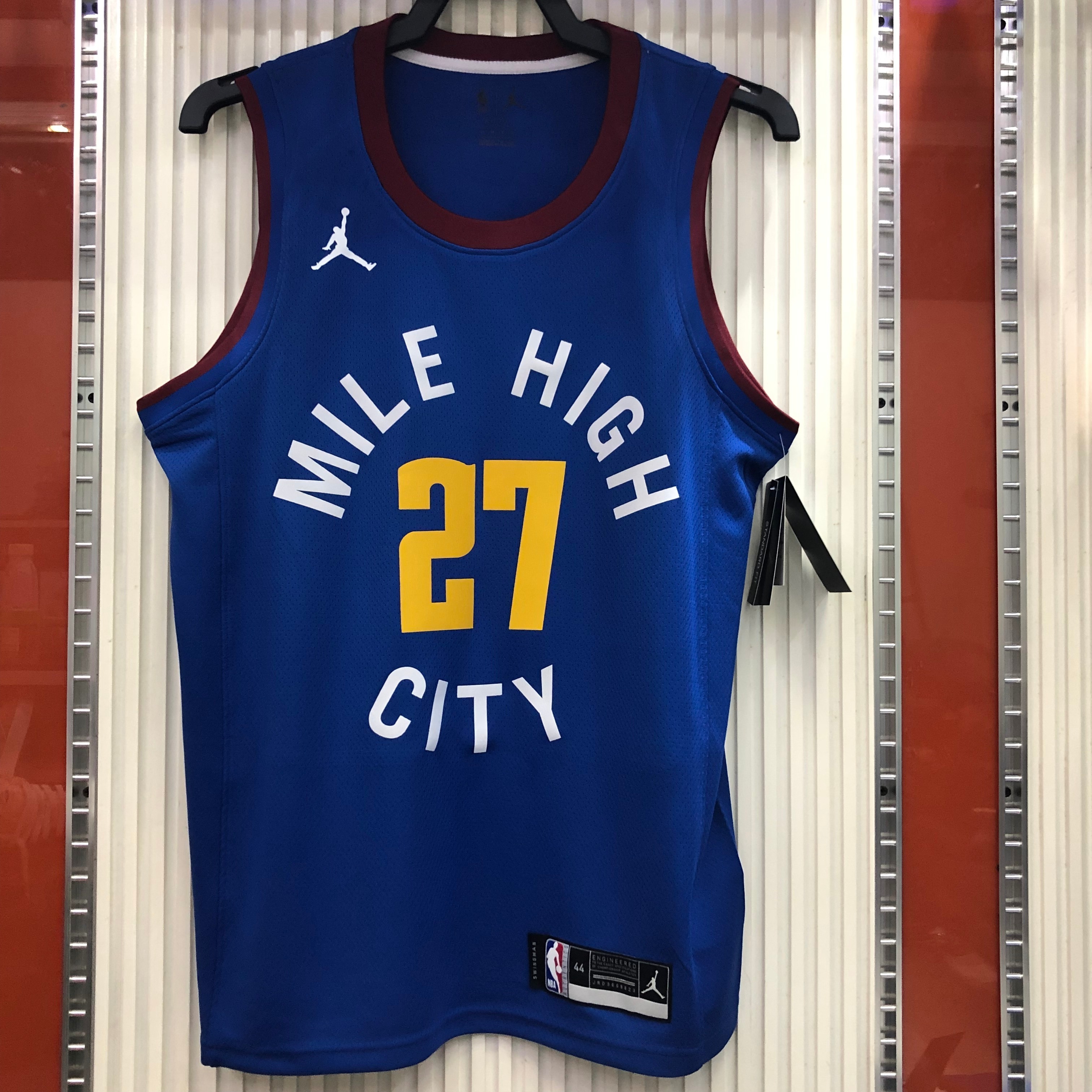 NBA Men Season 2021 Denver Nuggets Blue City #27 MURRAY Jersey with Jordan Logo High Quality Name and Number Print - leoleo123123