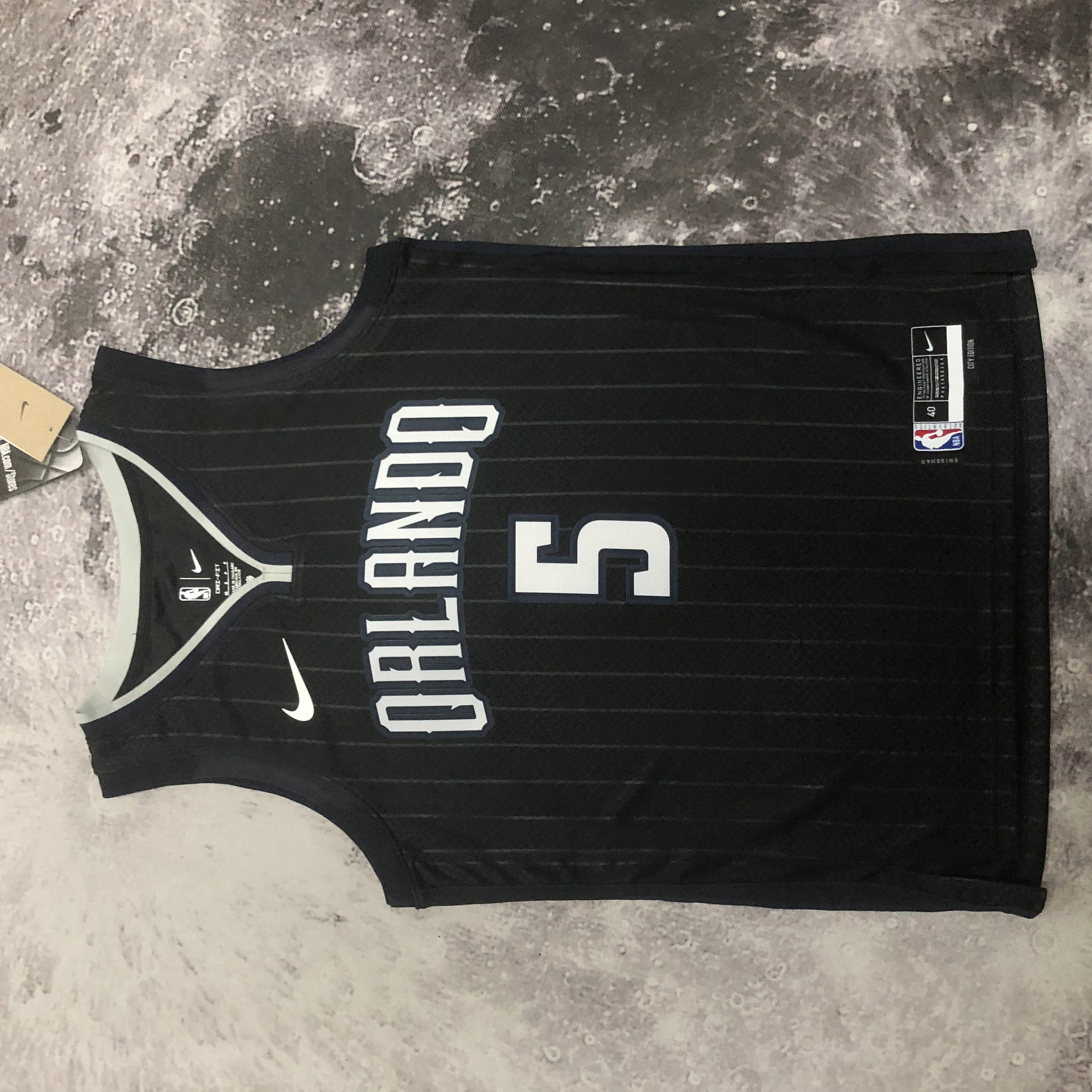 NBA Season 2023 Orlando Magic City Edition Black #5 BANCHERO Jersey High Quality Name and Number Print - leoleo123123