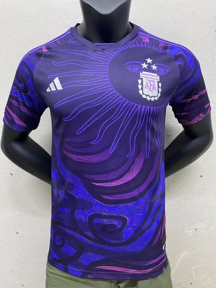 22/23 Argentina Special Purple Jersey With 3 Stars Fans Version - leoleo123123