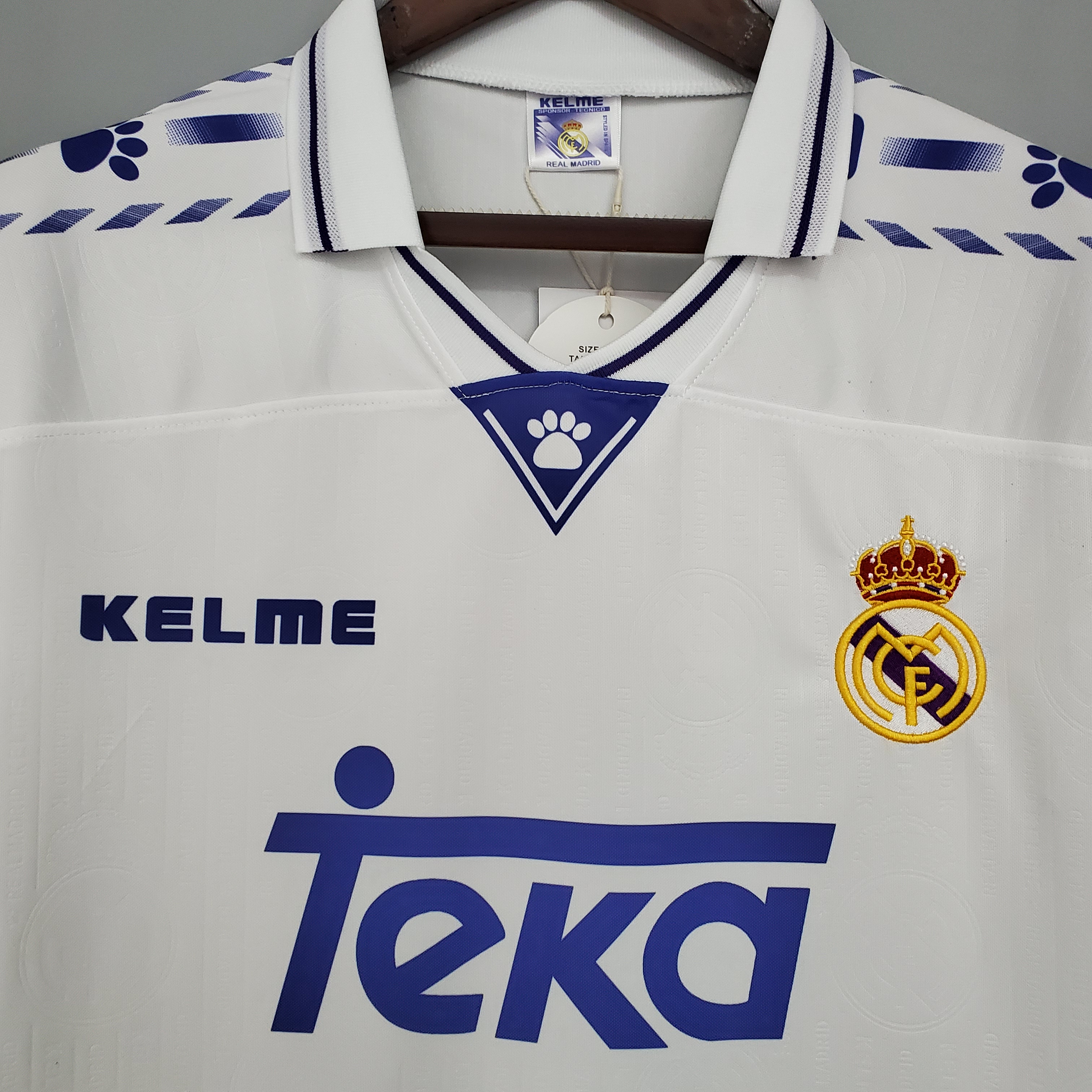 96/97 Real Madrid Home Retro Jersey - leoleo123123