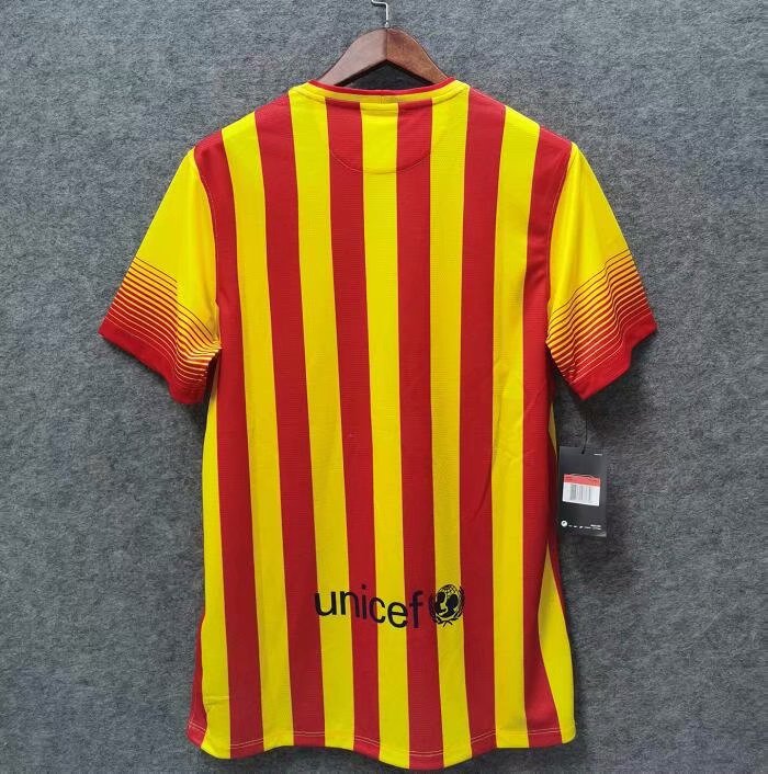 13-14 Barcelona Away Retro Jersey - leoleo123123