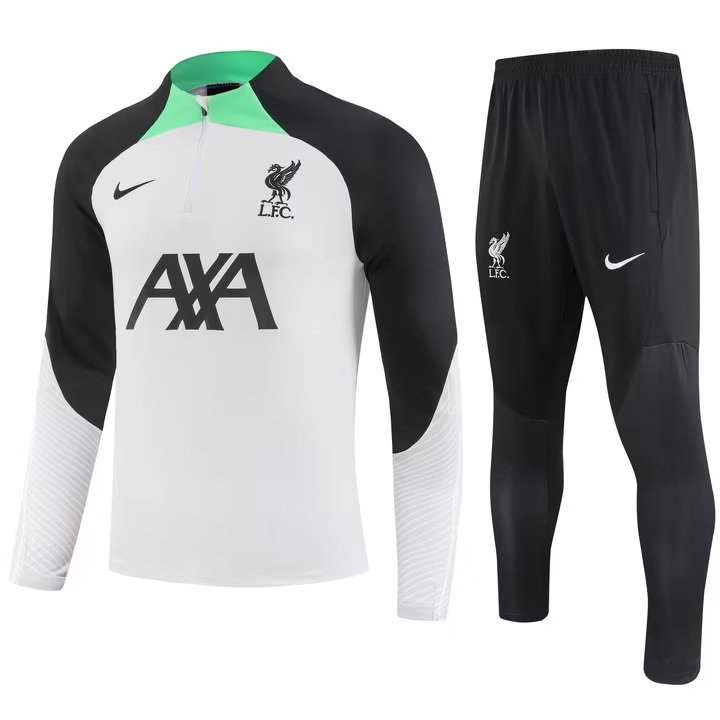 23/24 Liverpool White Grey Sweater Tracksuit Thai Quality - leoleo123123