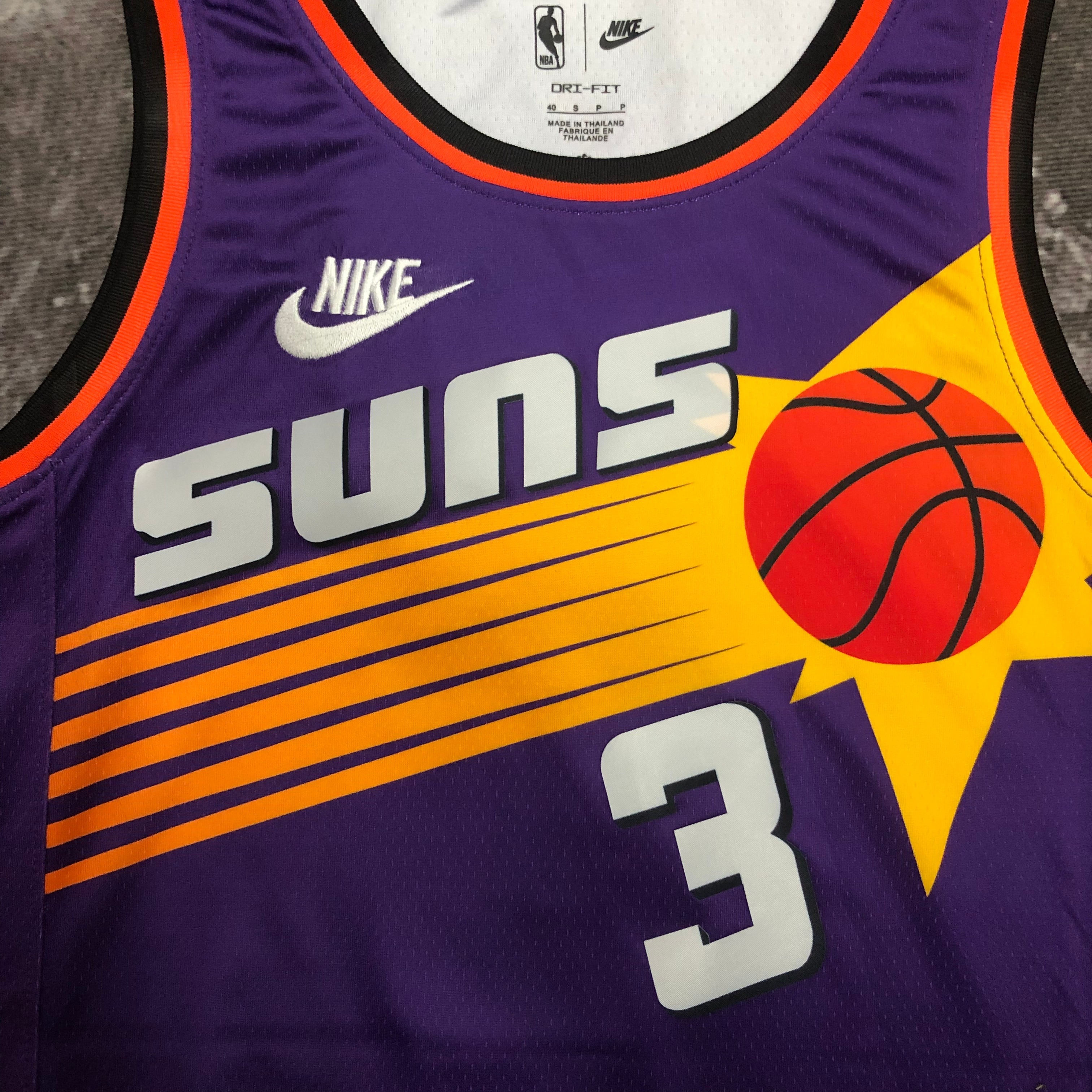 NBA Men Season 2023 Phoenix Suns Purple Retro #3 PAUL Jersey High Quality Name and Number Print - leoleo123123