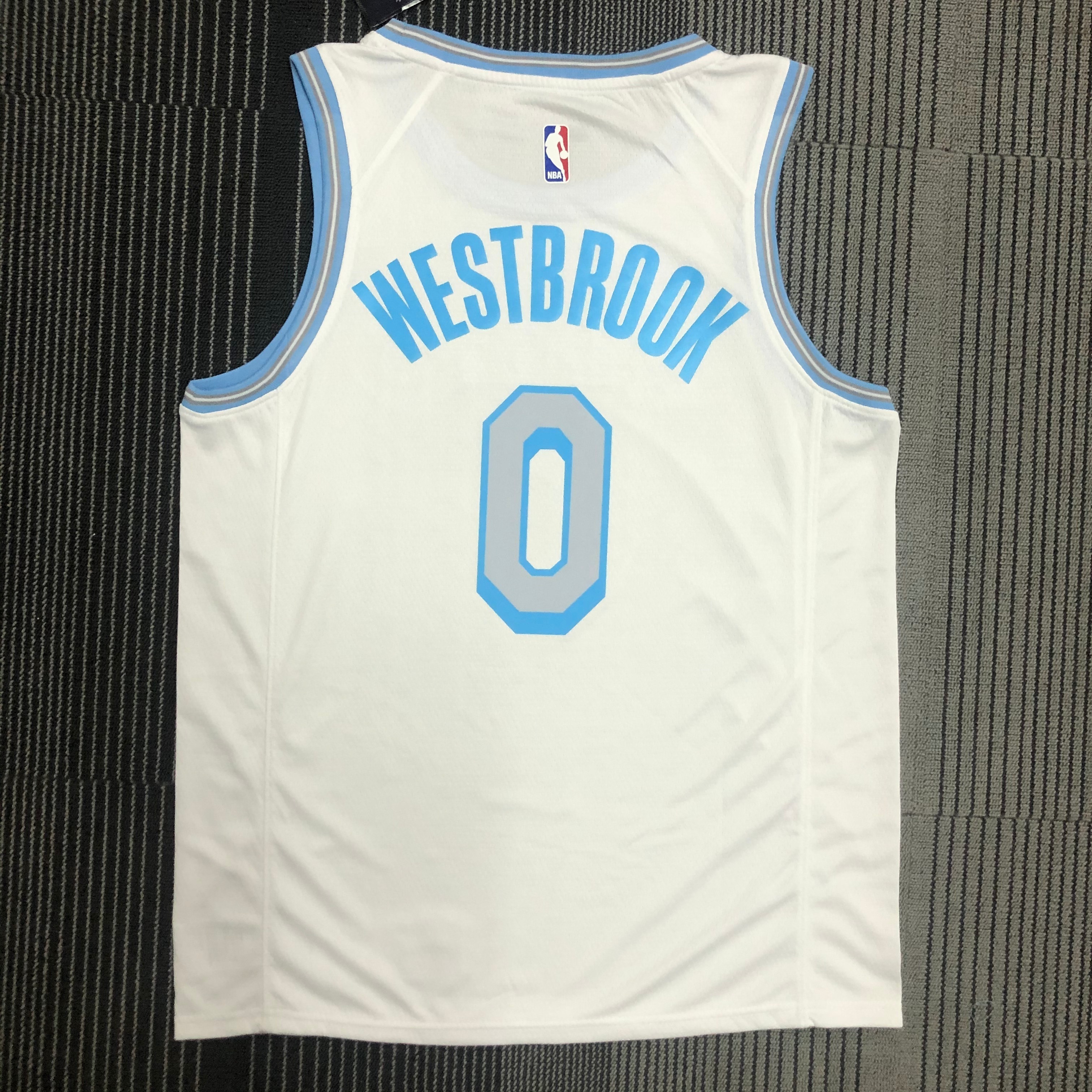 NBA Season 2021 Los Angeles Lakers White Retro #0 WESTBROOK Round Neck Jersey High Quality Name and Number Print - leoleo123123