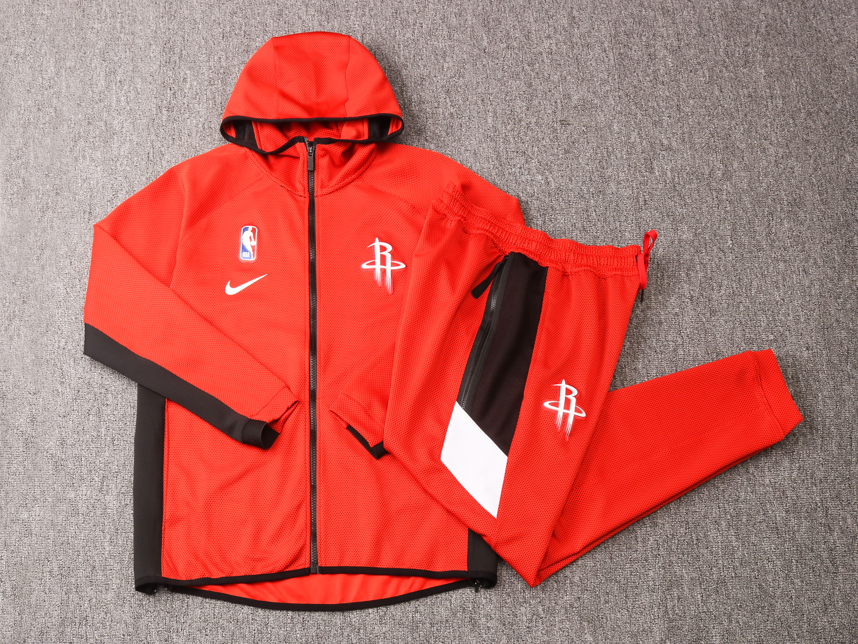 NBA Houston Rockets Red with Cap Jacket Tracksuit High Quality - leoleo123123