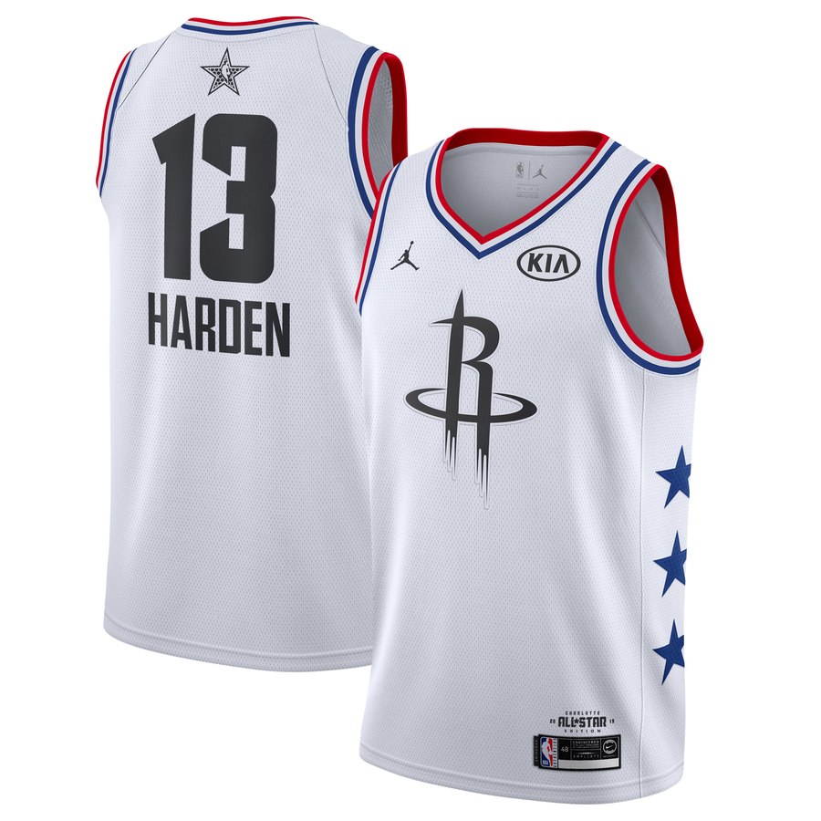 NBA Men 2019 All Star Jerseys White #13 HARDEN Jersey High Quality Name and Number Print - leoleo123123