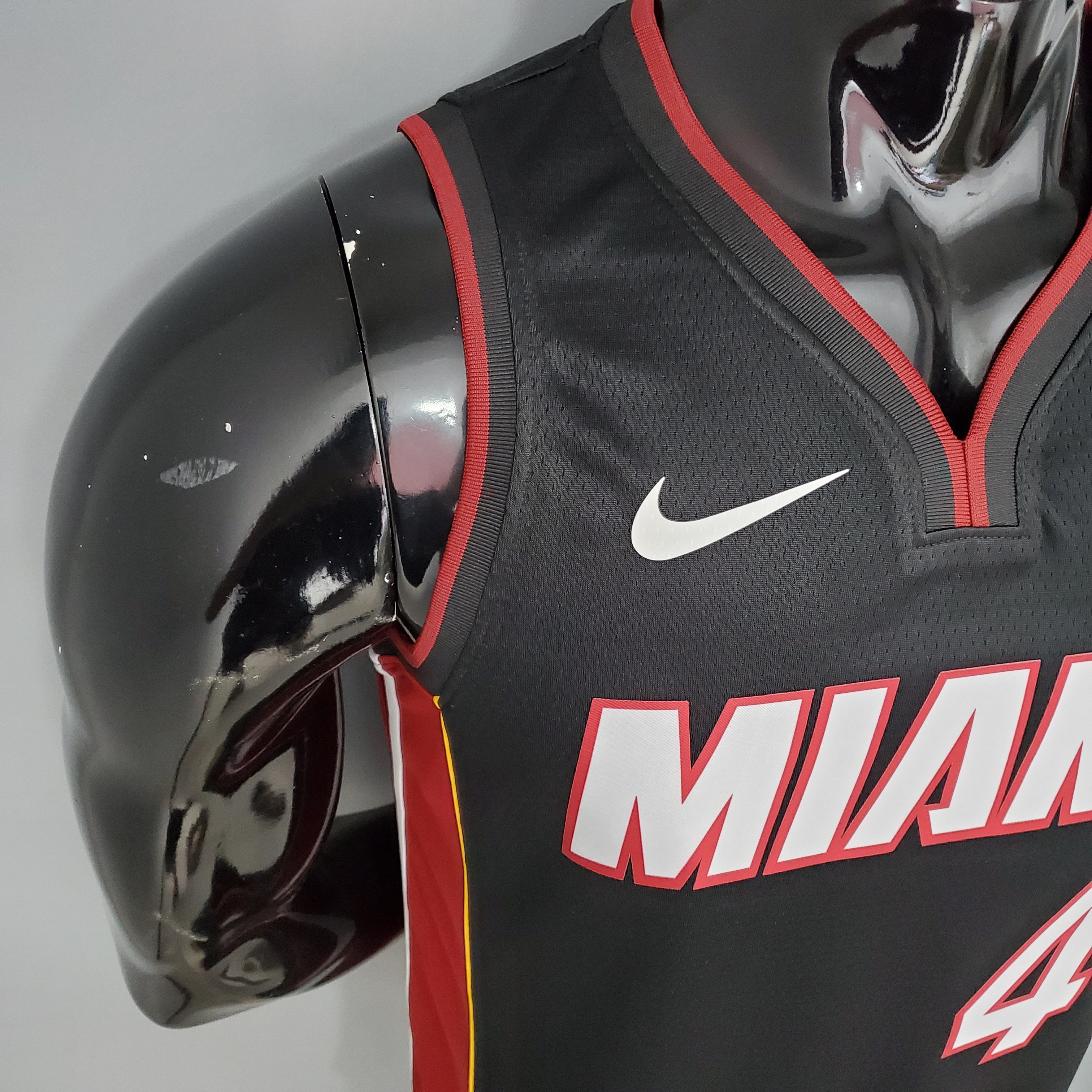 NBA Men Miami Heat Black #4 OLADIPO Jersey High Quality Name and Number Print - leoleo123123