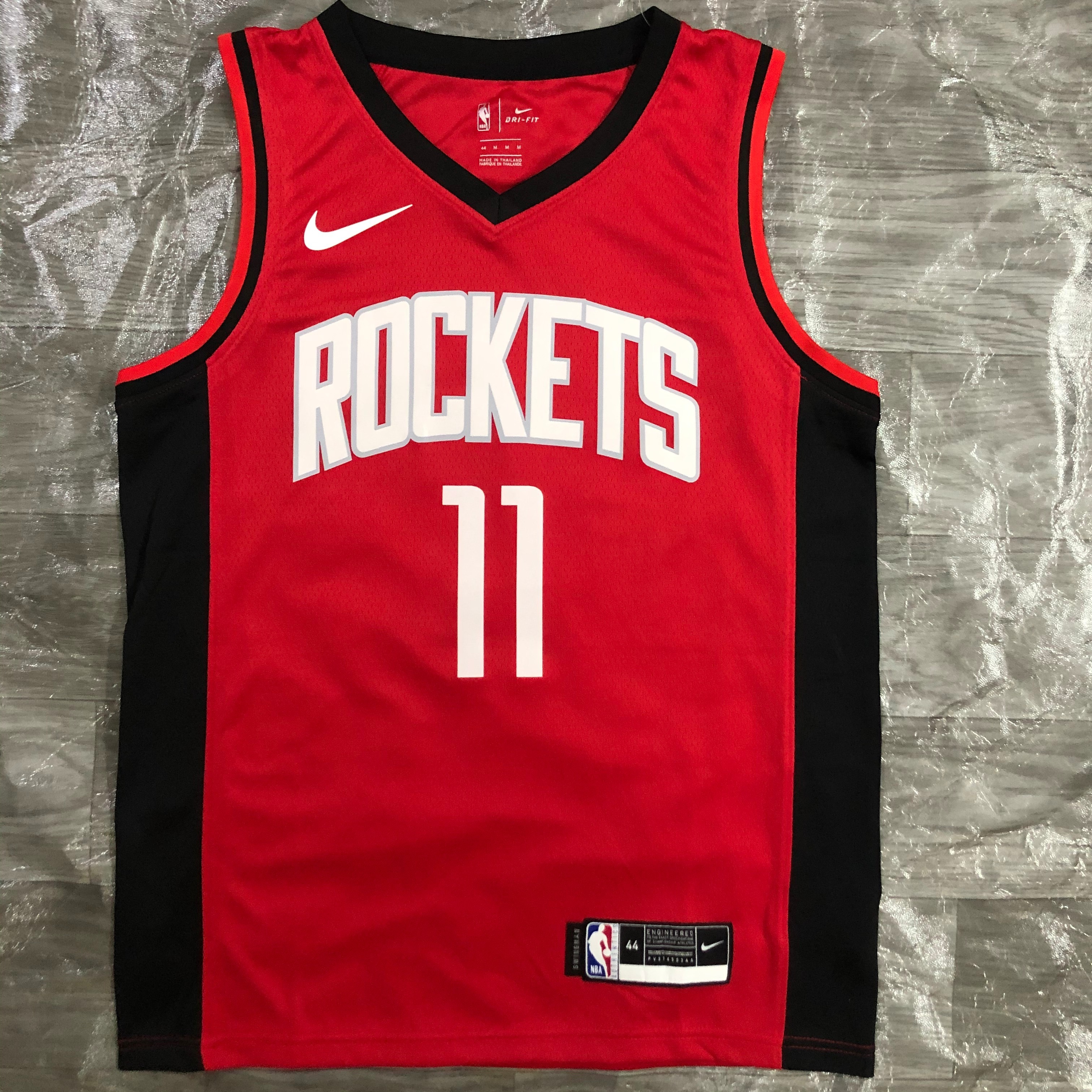 NBA Men Season 2021 Houston Rockets Red #11 YAO Jersey High Quality Name and Number Print - leoleo123123