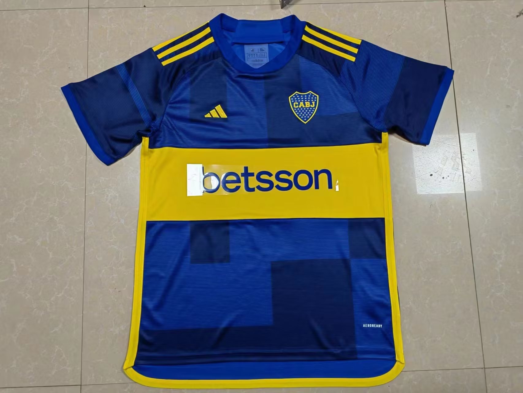 23/24 Boca Home Soccer Jersey With Sponsors Thai Quality - leoleo123123