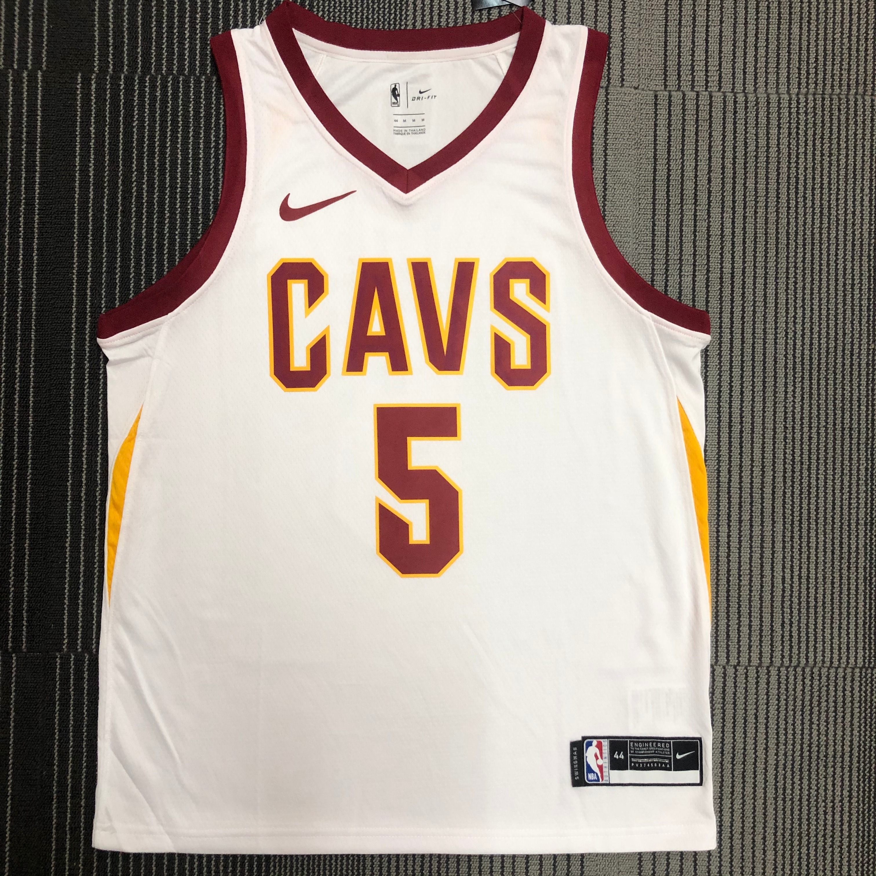 NBA Men Cleveland Cavaliers White #5 SMITH JR. Jersey High Quality Name and Number Print - leoleo123123