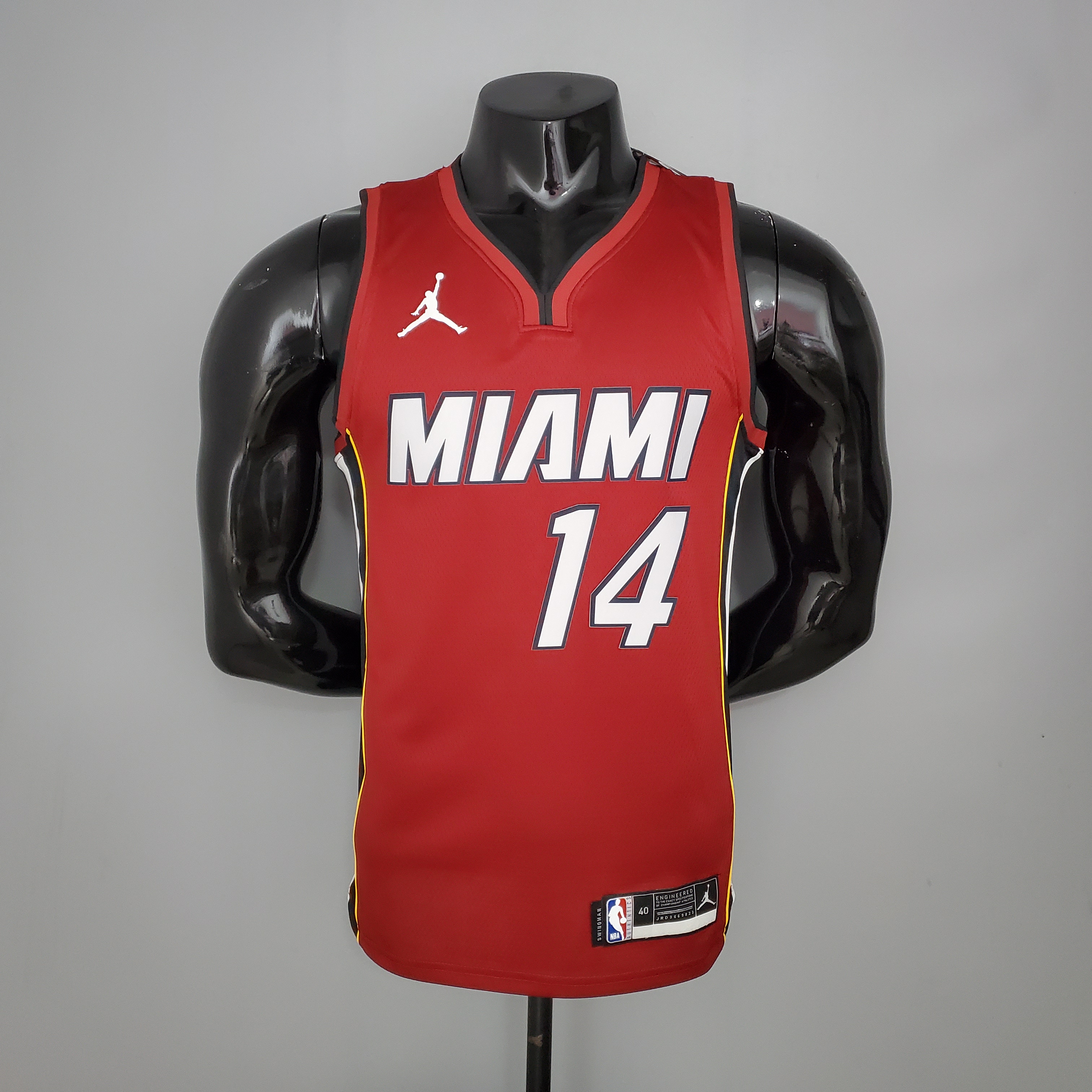 NBA Season 2021 Men Miami Heat Red #14 HERRO Jersey with Jordan Logo High Quality Name and Number Print - leoleo123123