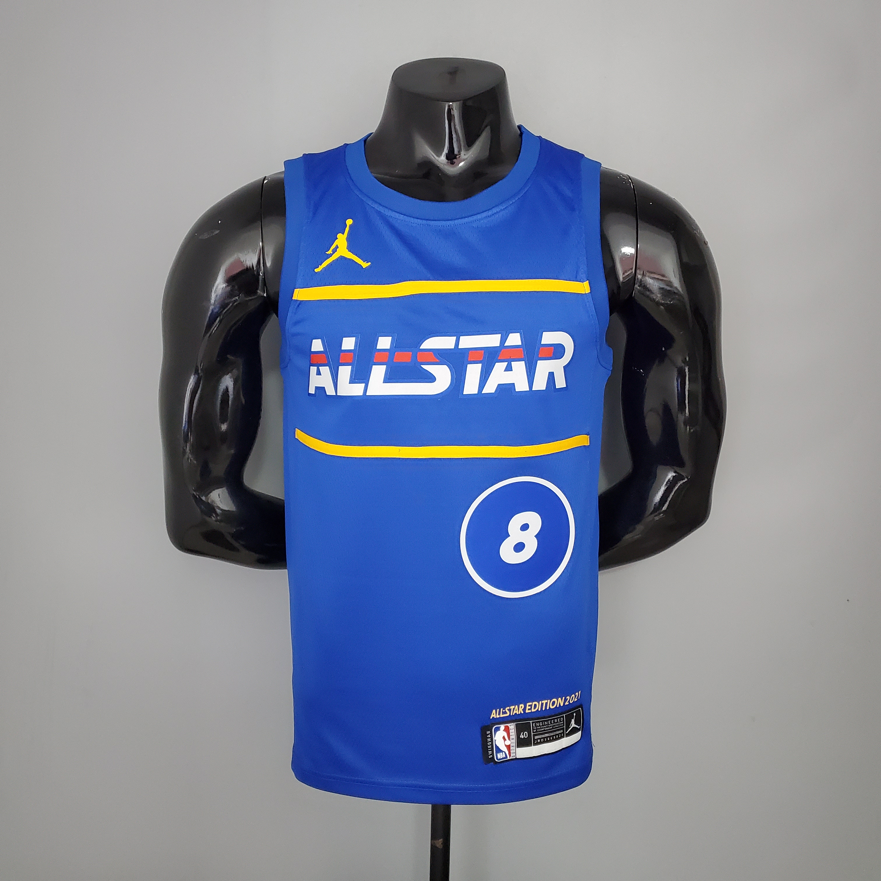 NBA Men 2021 All Star Jerseys Blue #8 LAVINE Jersey High Quality Name and Number Print - leoleo123123