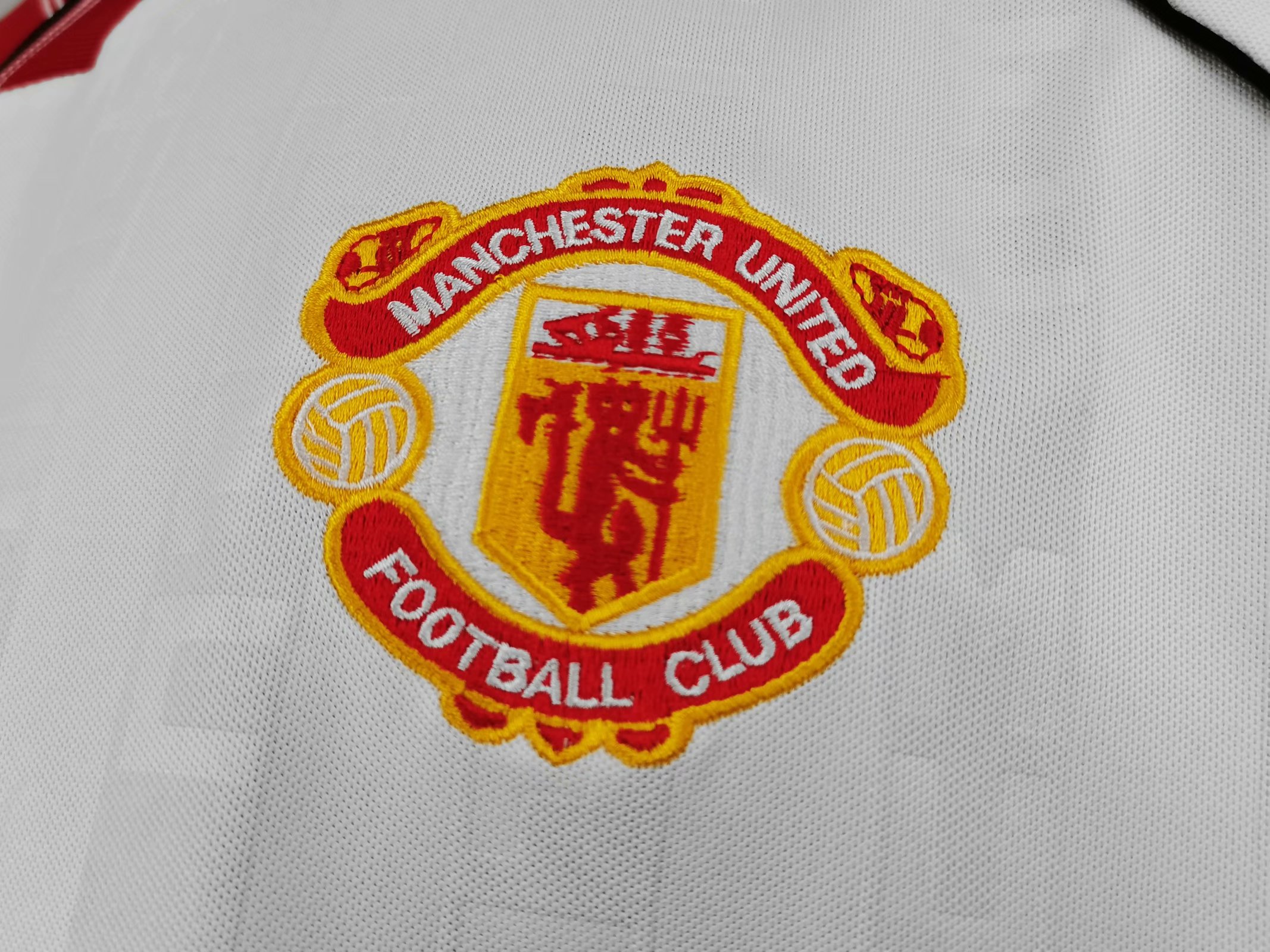 1988 Man United White Retro Jersye - leoleo123123