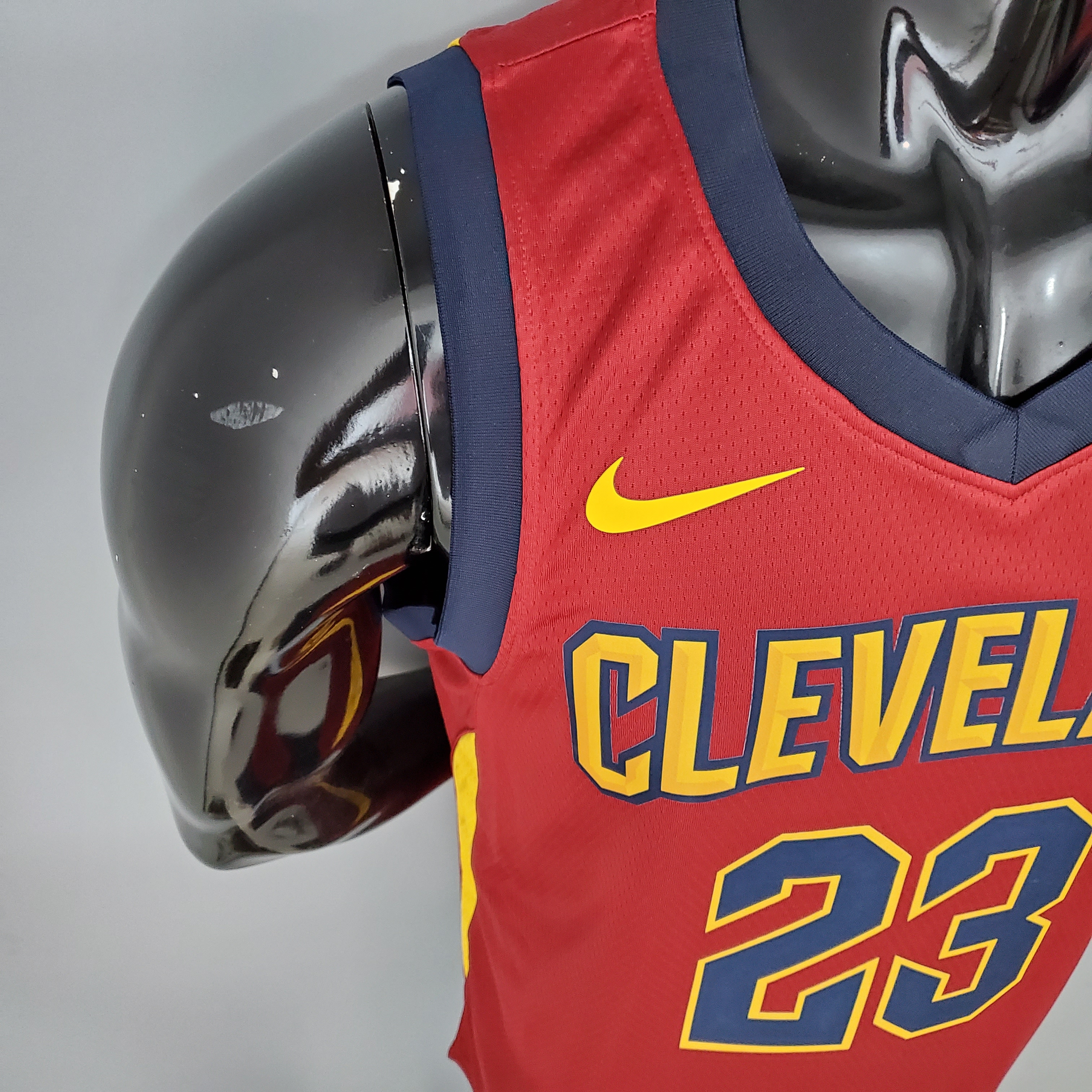 NBA Men Cleveland Cavaliers Red #23 JAMES Jersey High Quality Name and Number Print - leoleo123123