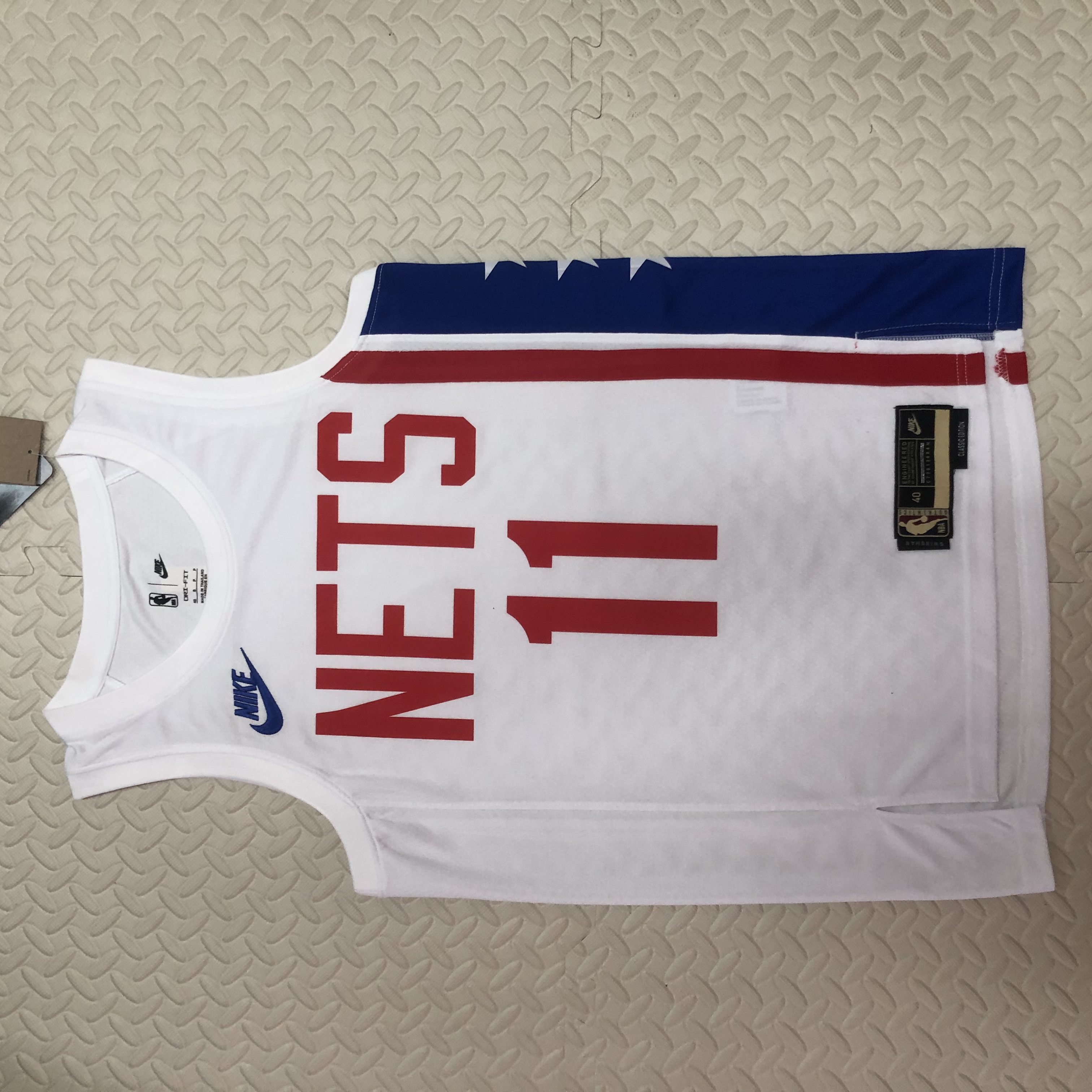 NBA Men Season 2023 Brooklyn Nets White #11 IRVING Jersey High Quality Name and Number Print - leoleo123123