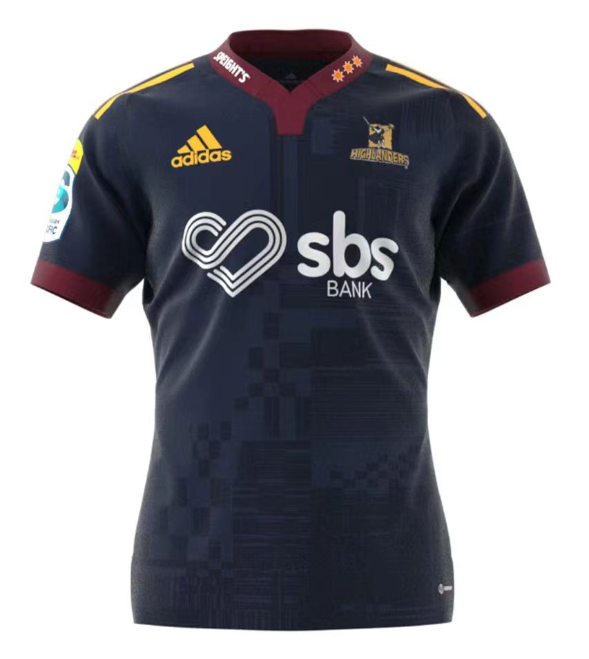 Rugby 2023 Highlanders Home Rugby Jersey High Quality - leoleo123123