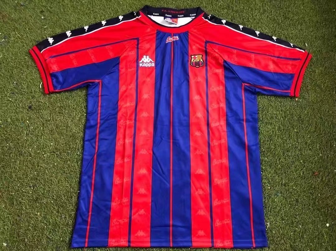 97/98 Barcelona Home Retro Jersey - leoleo123123