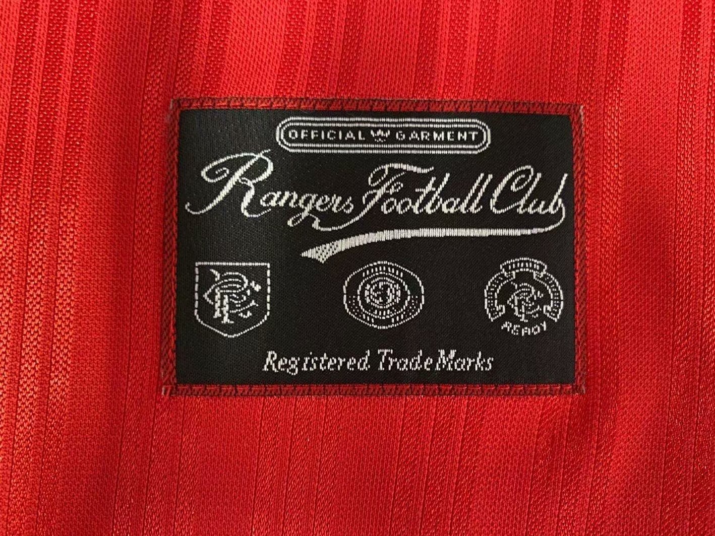 95-96 Rangers Retro Jersey Thai Quality - leoleo123123