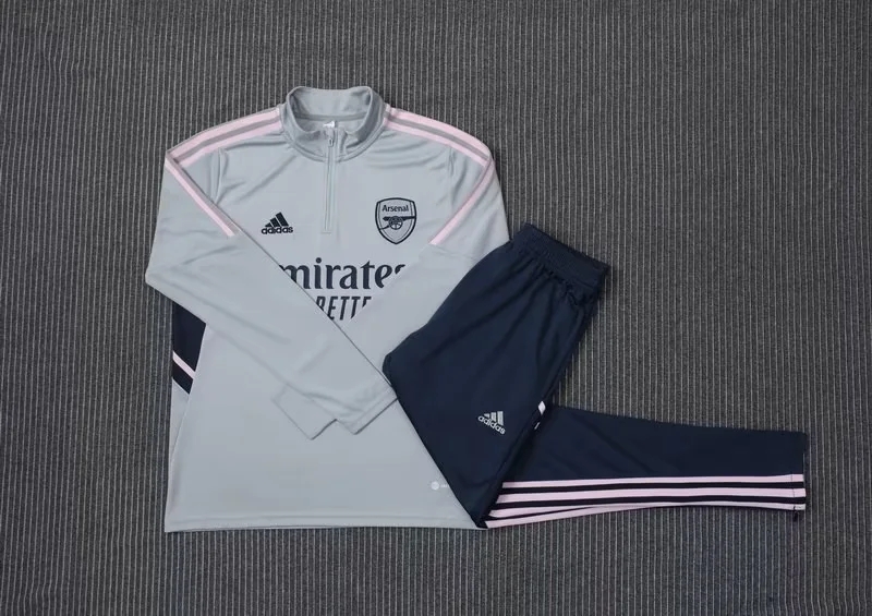 22-23 Arsenal Light Grey Sweater Tracksuit Thai Quality - leoleo123123