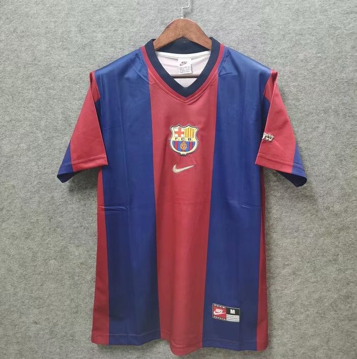98-99 Barcelona Home Retro Jersey - leoleo123123
